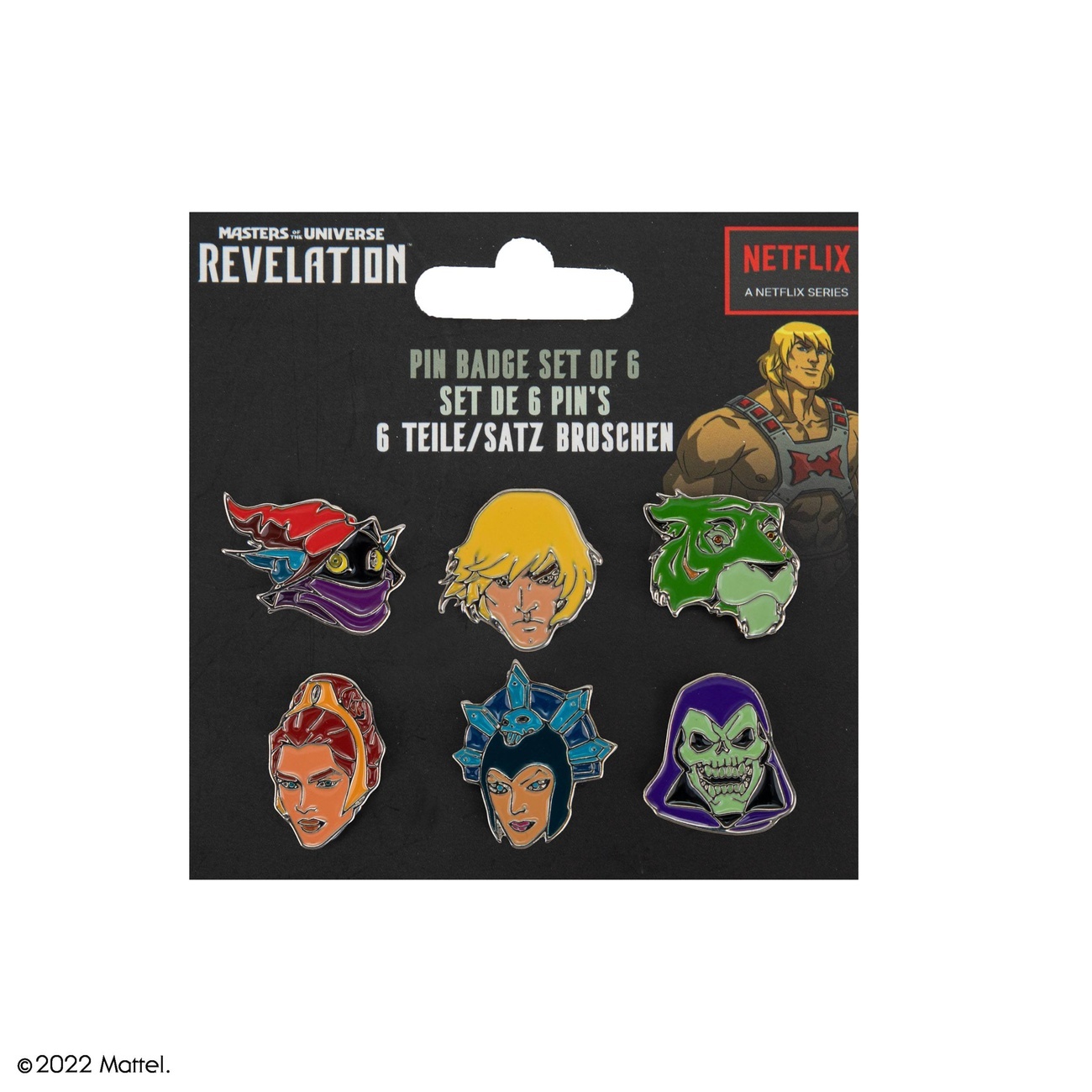Masters of the Universe Pack de 6 chapas Characters