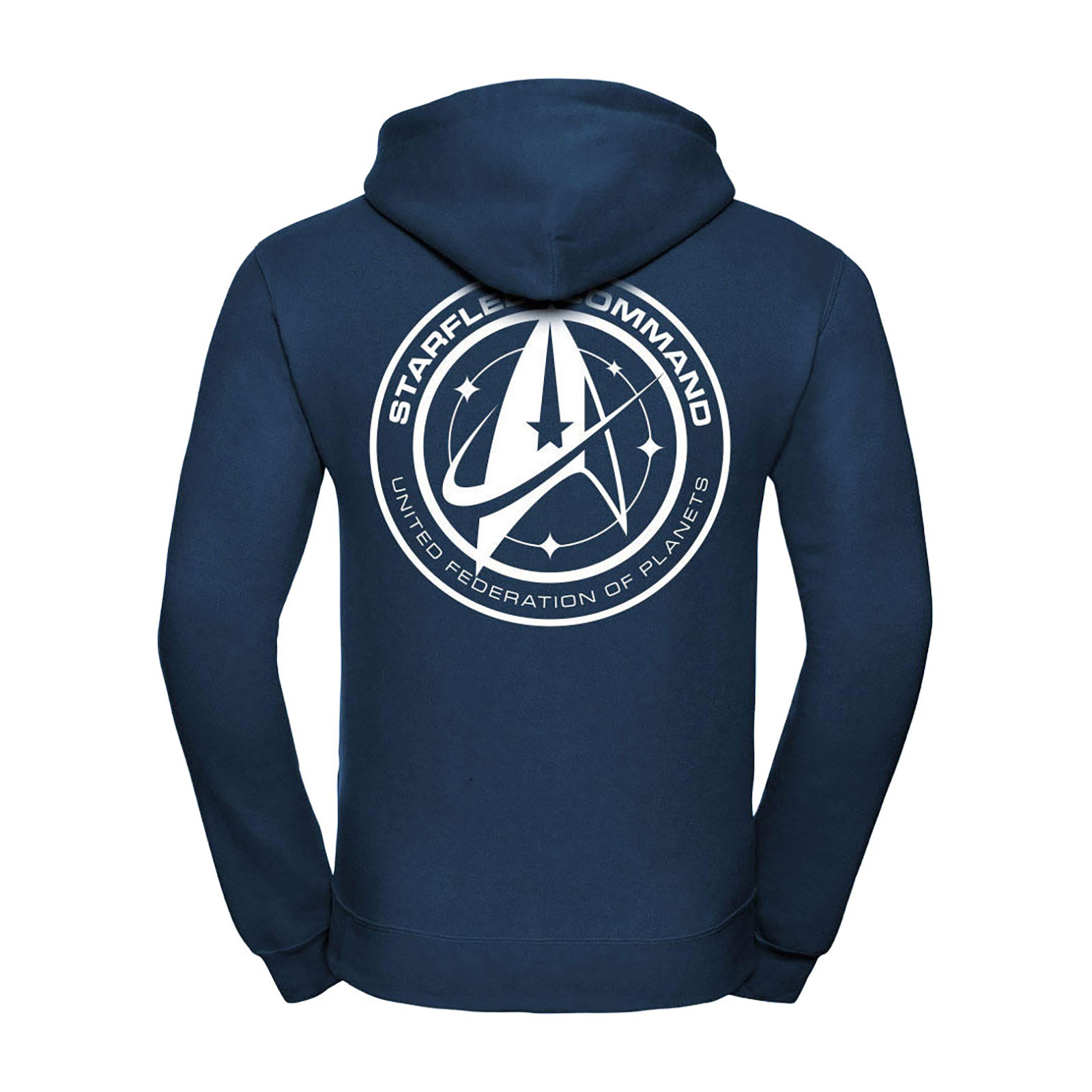 Star Trek - Felpa con cappuccio Starfleet Command blu