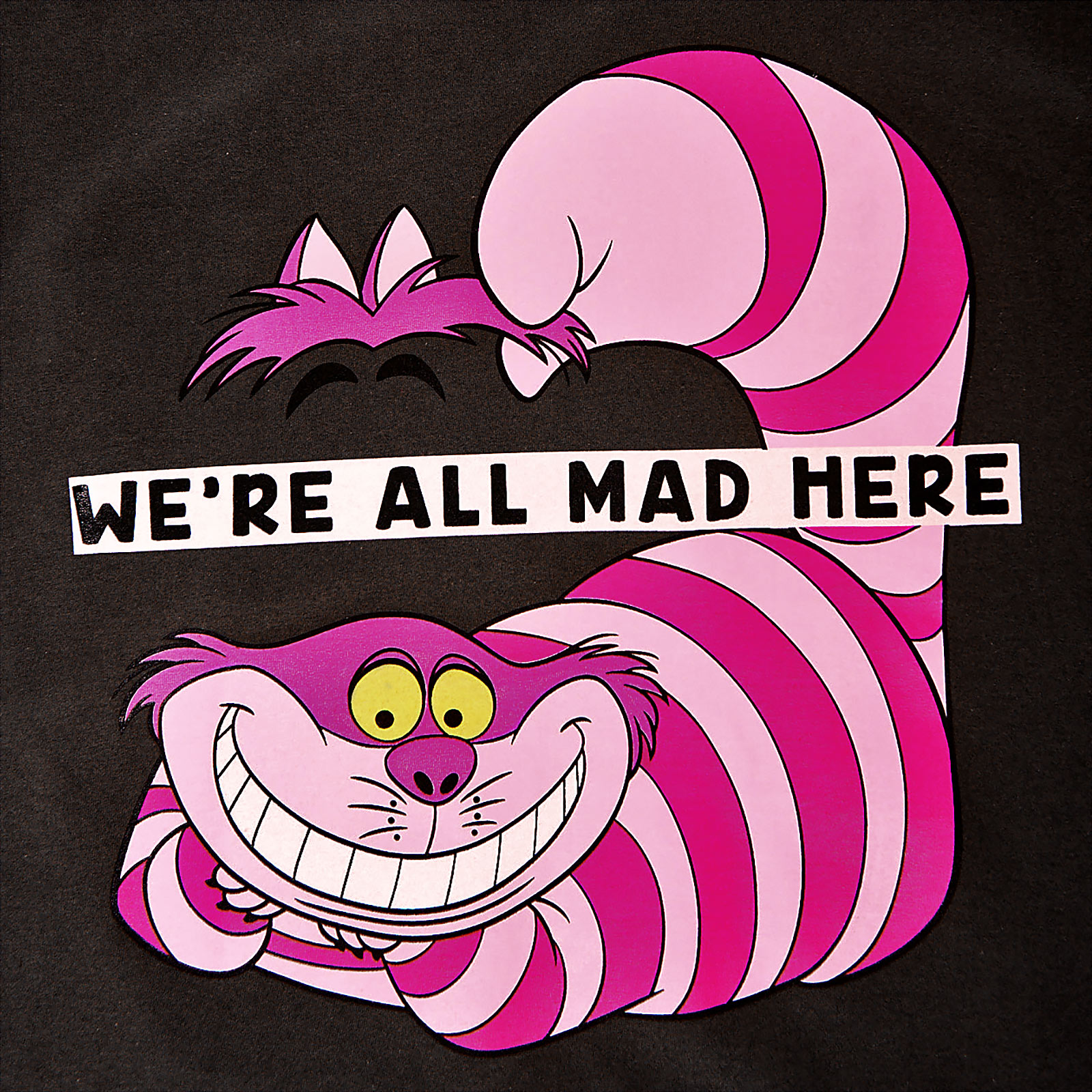 Alice im Wunderland - Grinsekatze All Mad Here T-Shirt grau