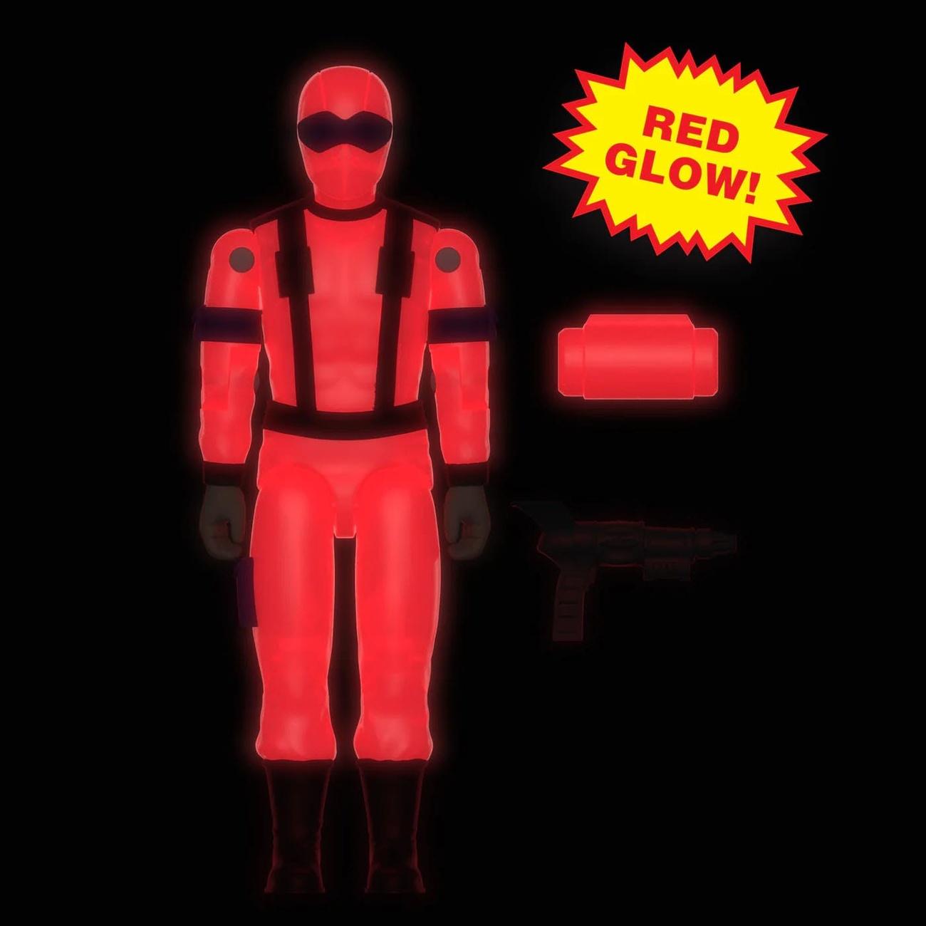 GI Joe ReAction+ Actionfigur Wave 06 Snake Eyes (Red Glow, Crystal Poison) 10 cm
