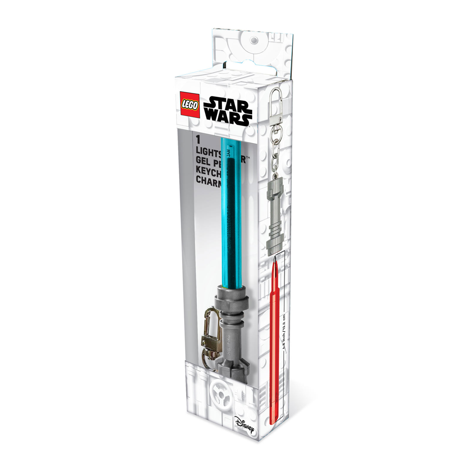 Star Wars - Penna gel a spada laser con moschettone, blu
