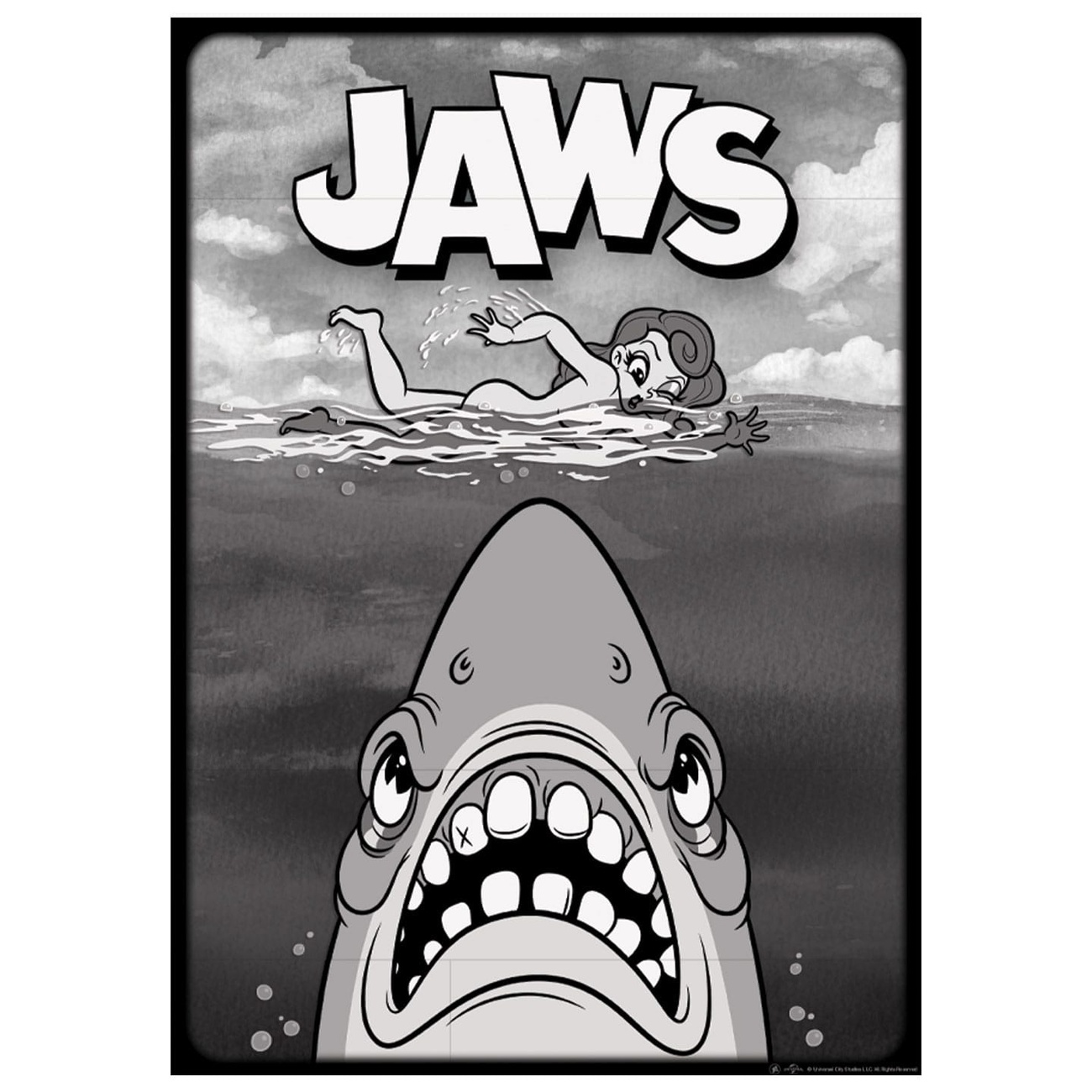 Jaws Stampa d’arte Limited Edition 42 x 30 cm