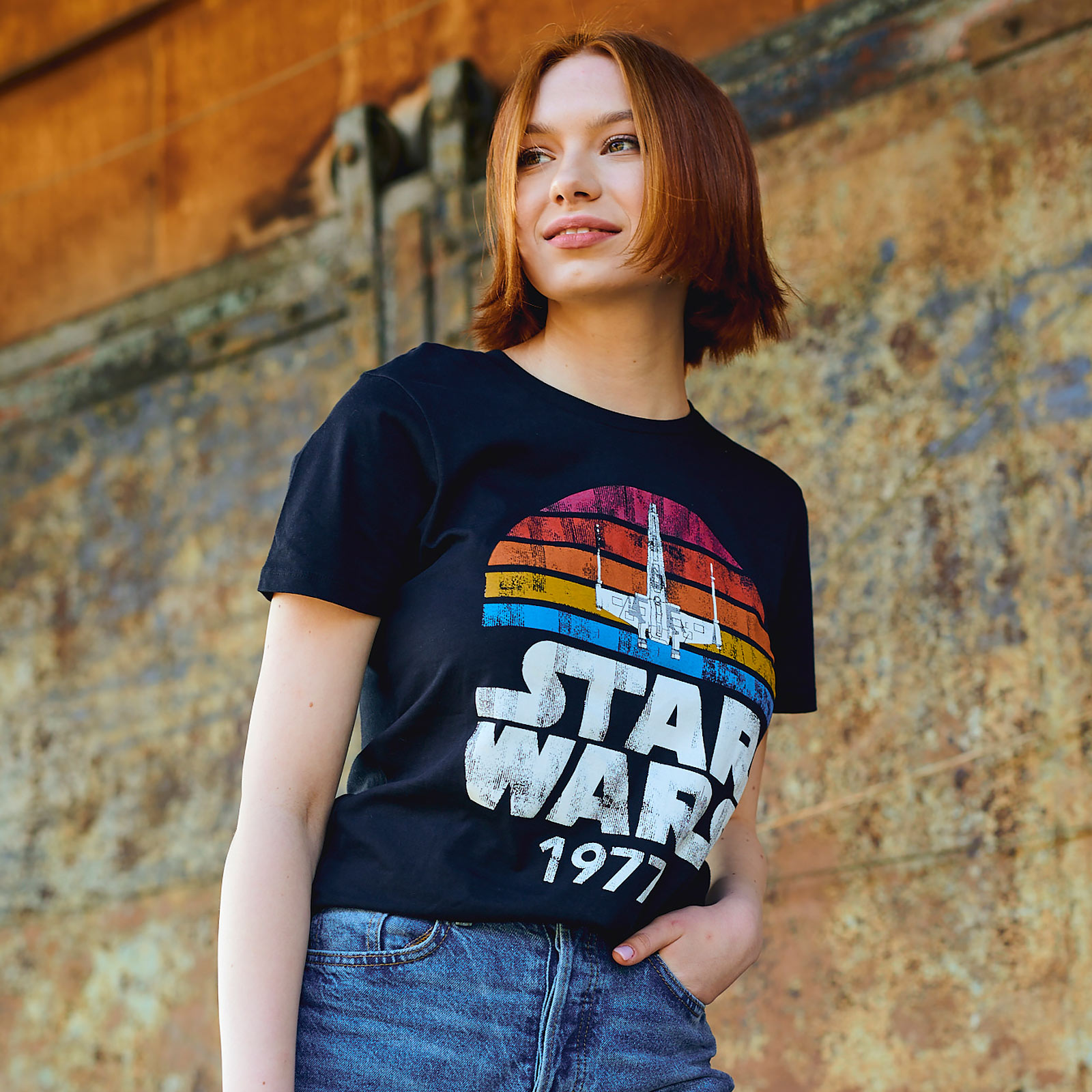 Star Wars van 1977 Retro T-shirt zwart