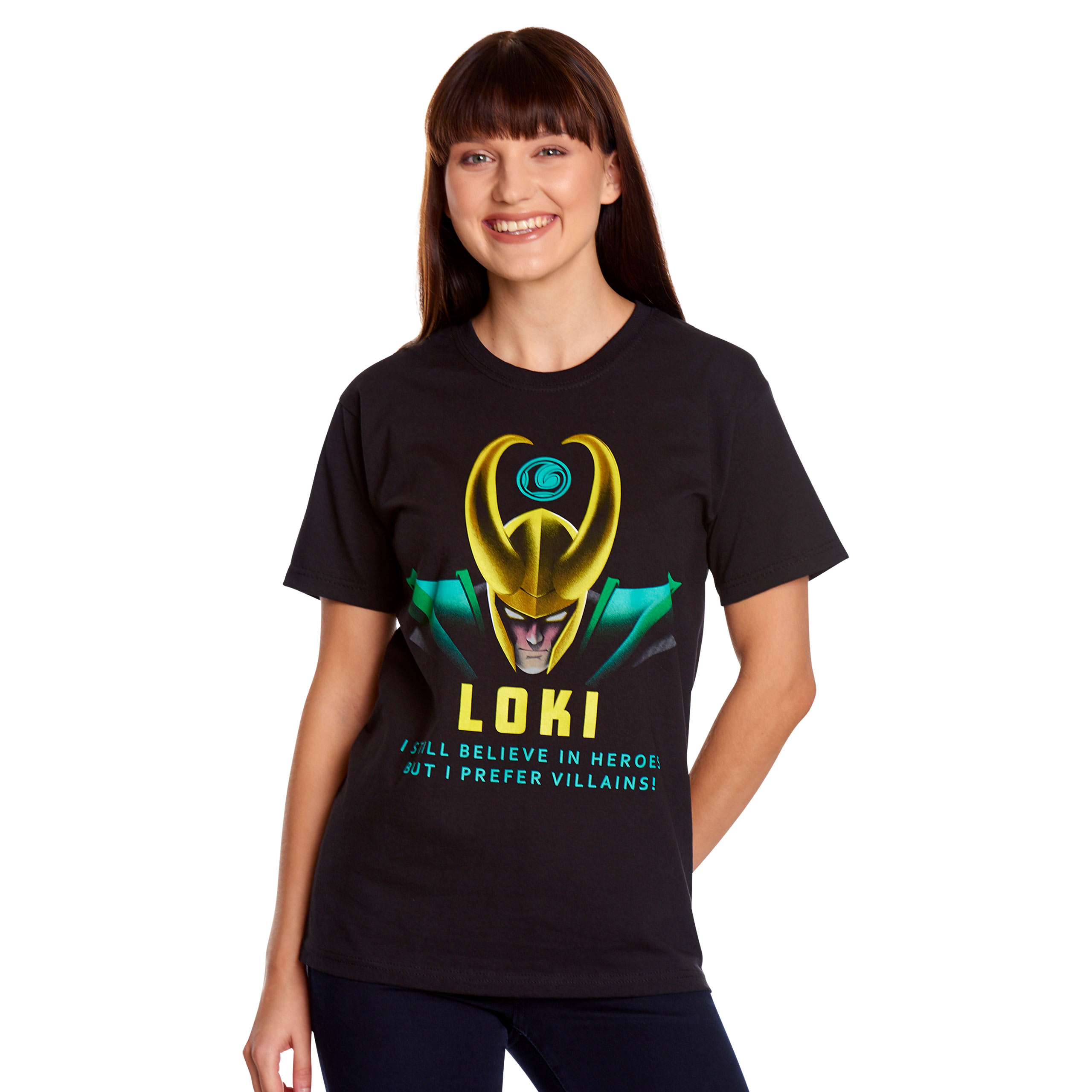 Loki - I Prefer Villains T-Shirt black