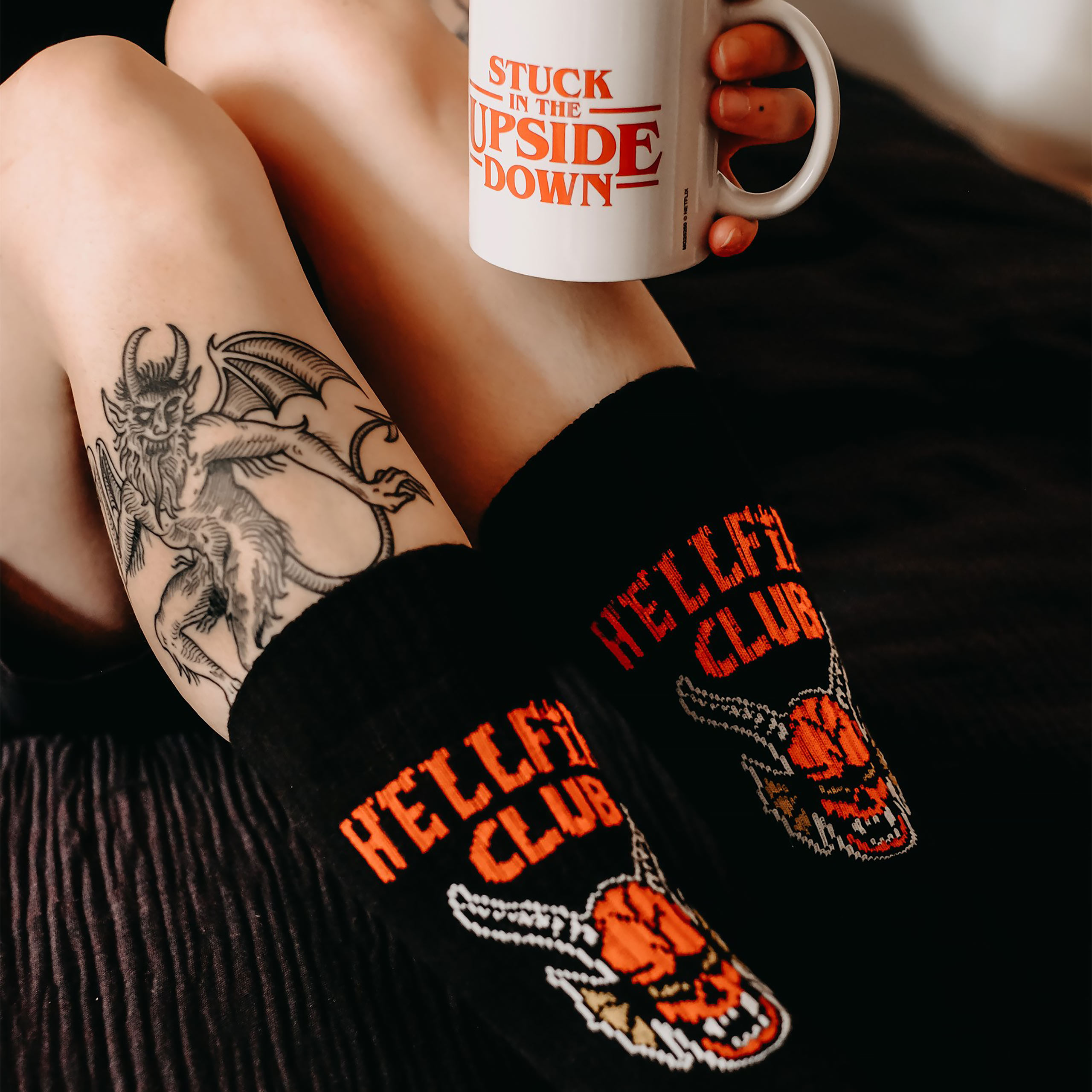 Stranger Things - Chaussettes Hellfire Club