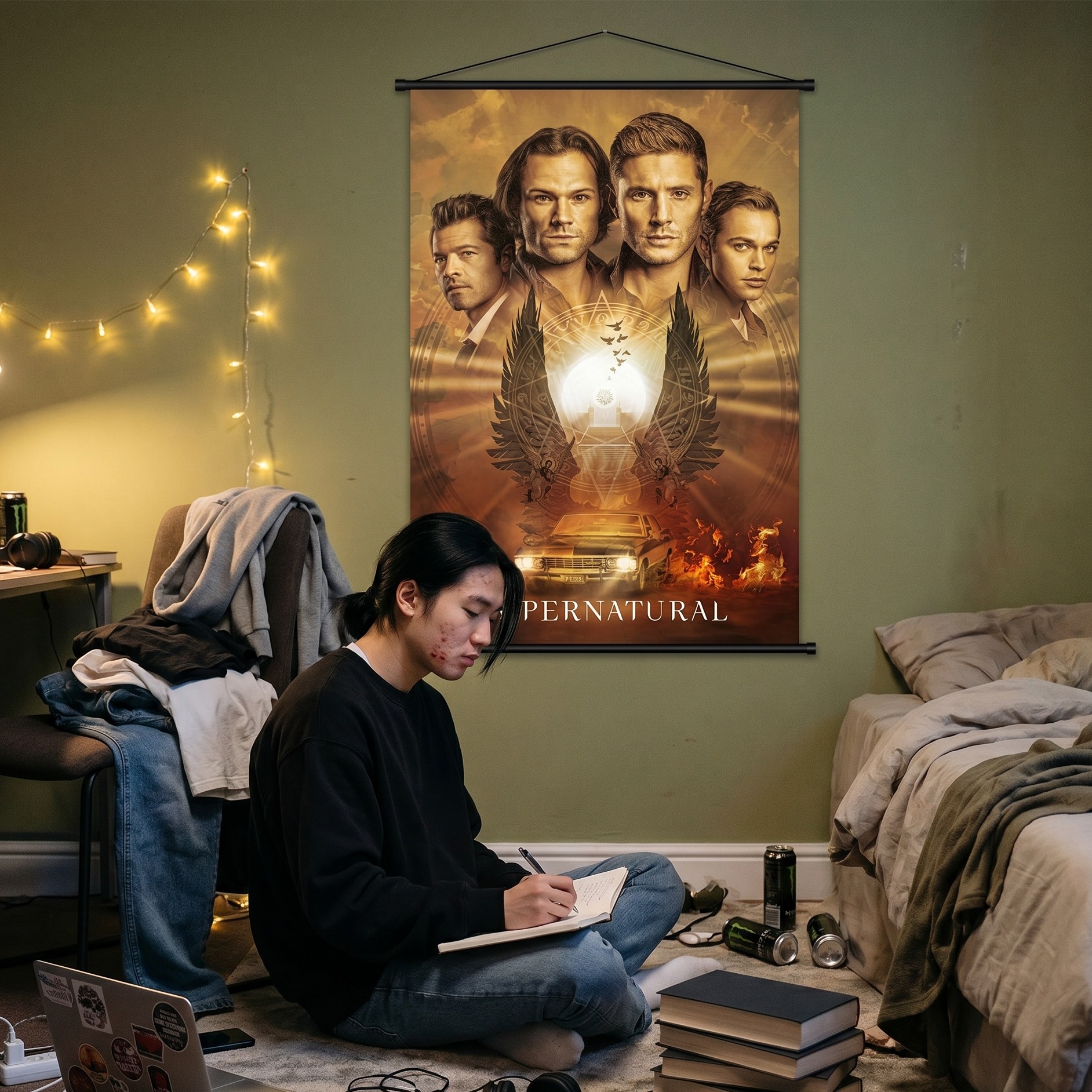 Supernatural - Wall Scroll del Cast