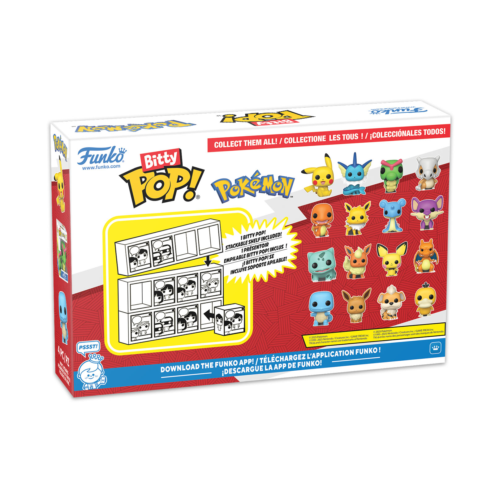Pokemon - Squirtle e Amici Funko Bitty Pop Set di 4 Figure Serie 4