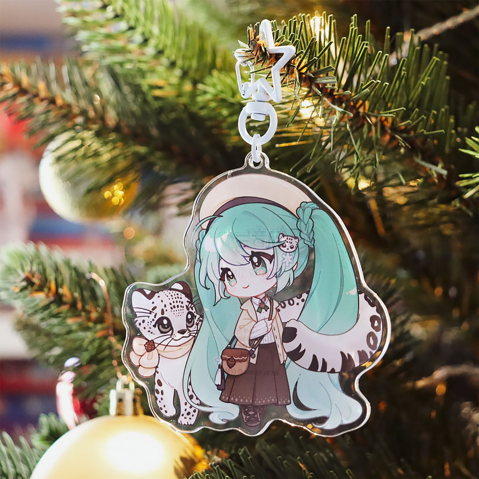 Hatsune Miku - Kawaii Winter Time Acrylic Keychain