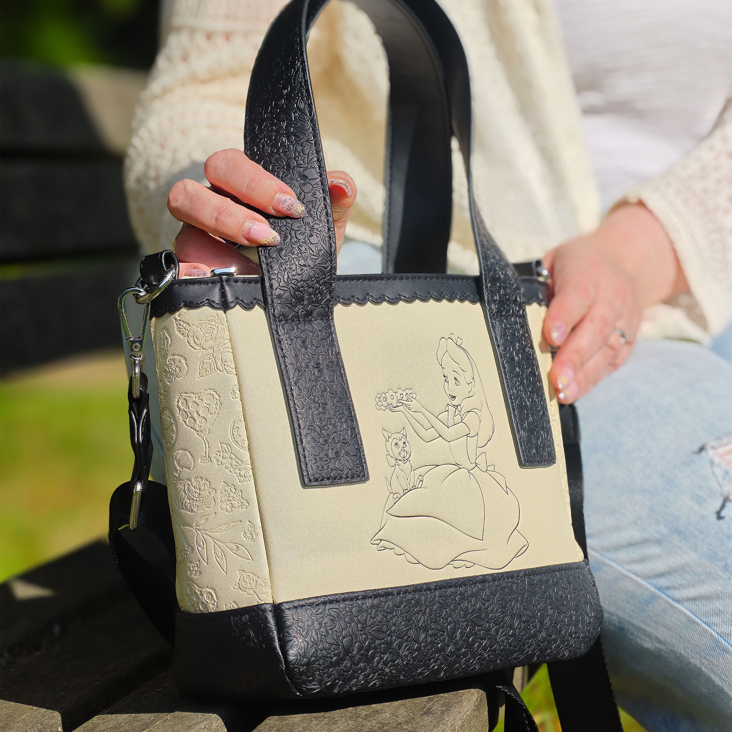 Alice in Wonderland - Floral mini crossbody tas