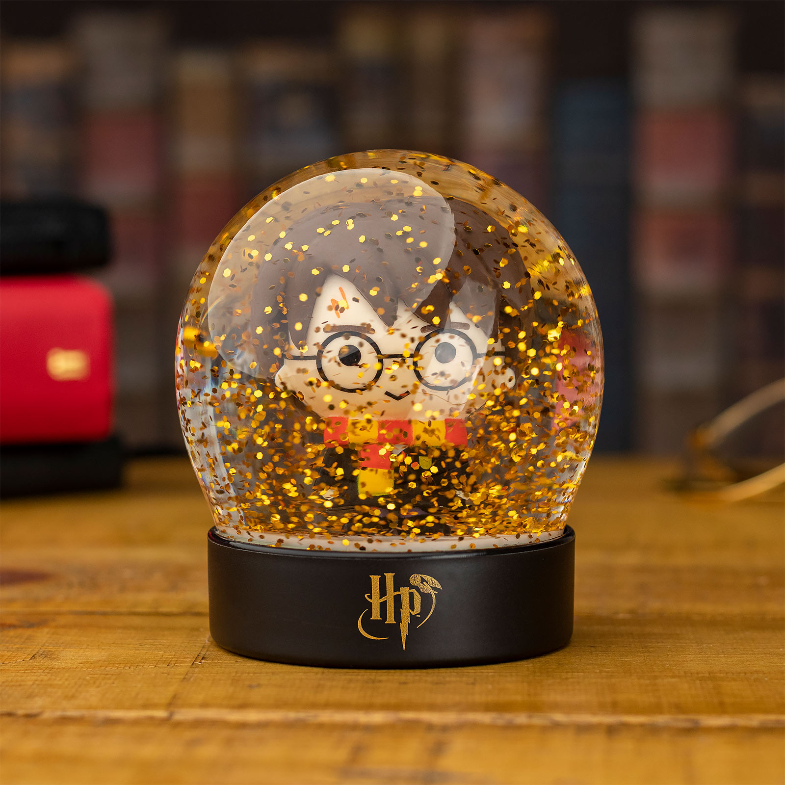 Boule à neige Chibi de Harry Potter avec paillettes