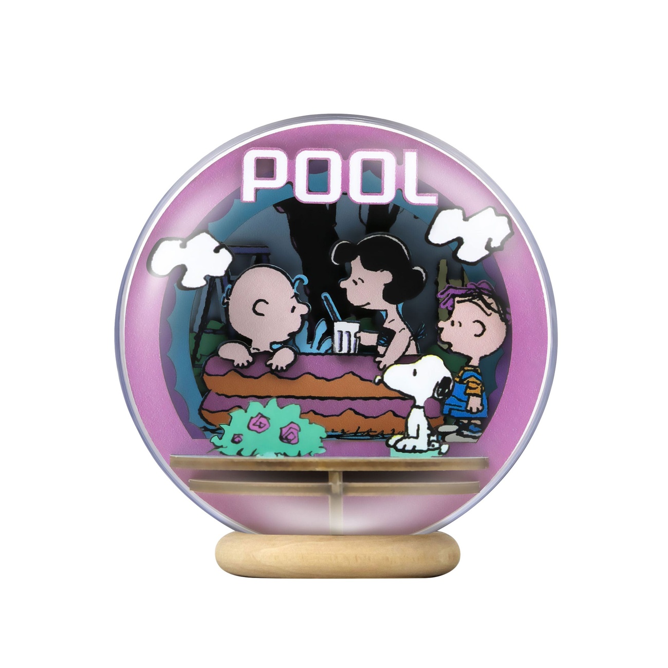 The Peanuts Puremind Model Kit Wooden Theater Globe Cool Pool