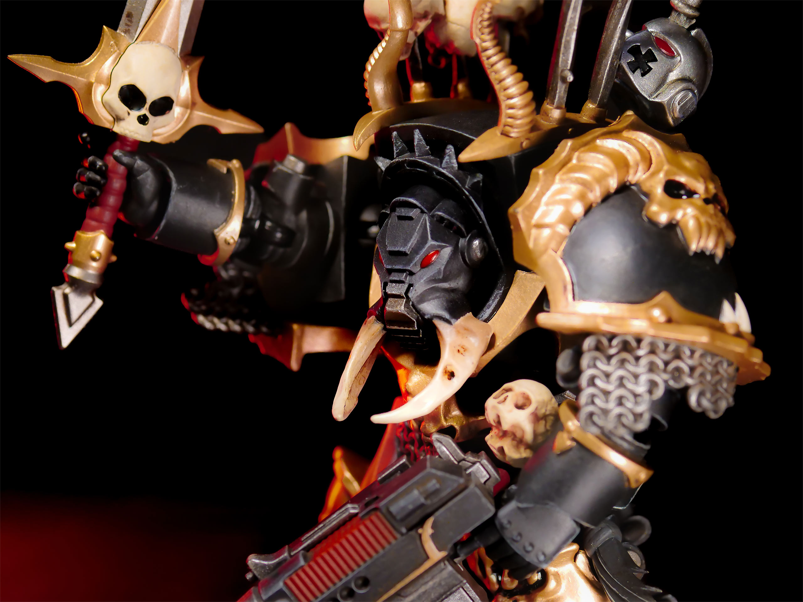 Warhammer 40k - Figurine d'action Frère Gnarl de la Légion Noire