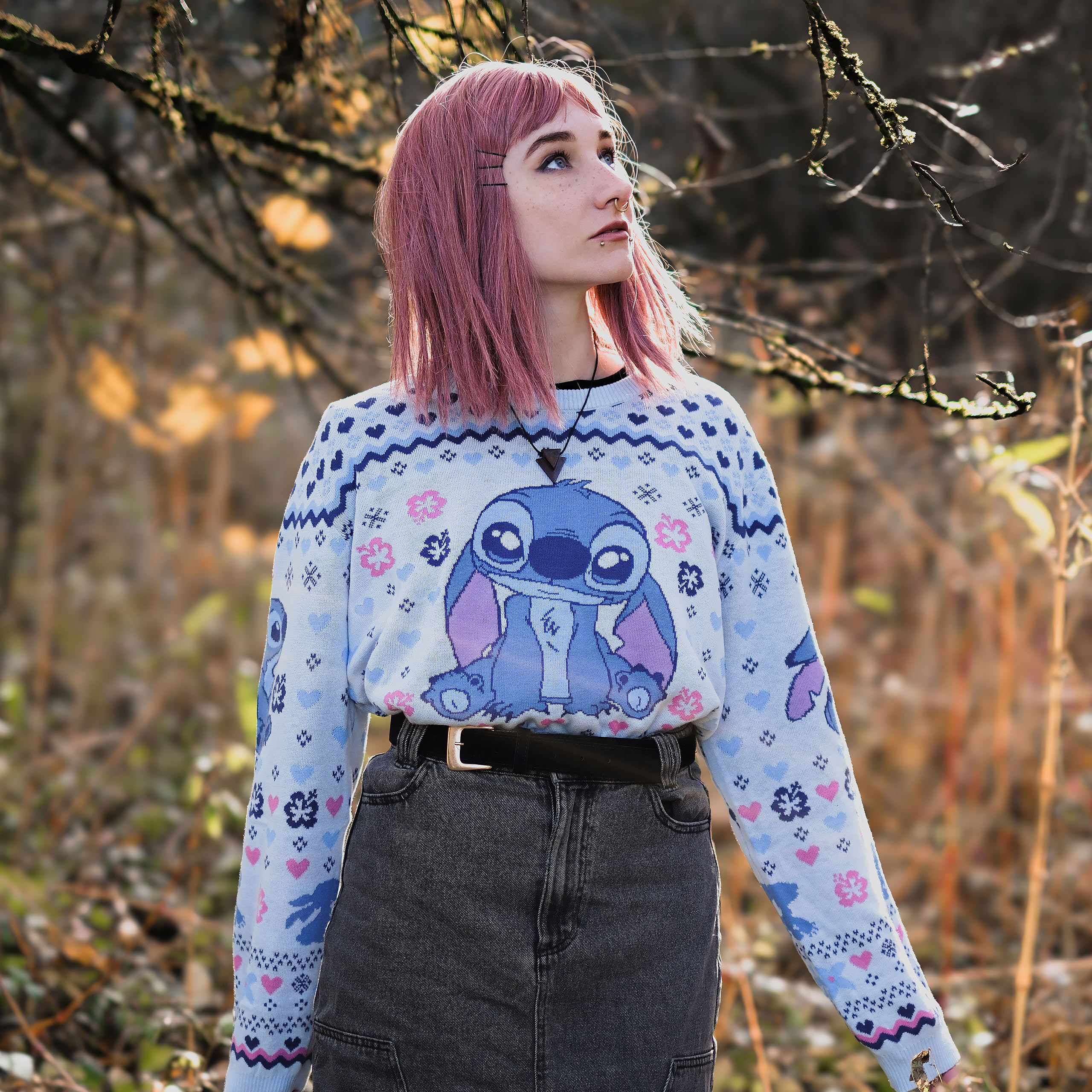 Stitch Ohana stickad tröja - Lilo & Stitch