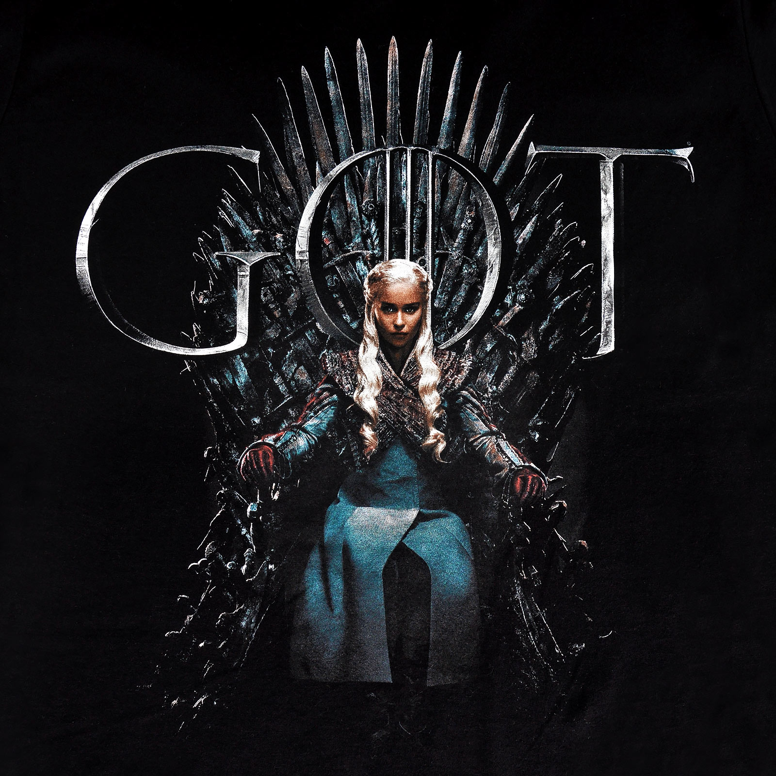 Game of Thrones - T-shirt Daenerys For The Throne noir