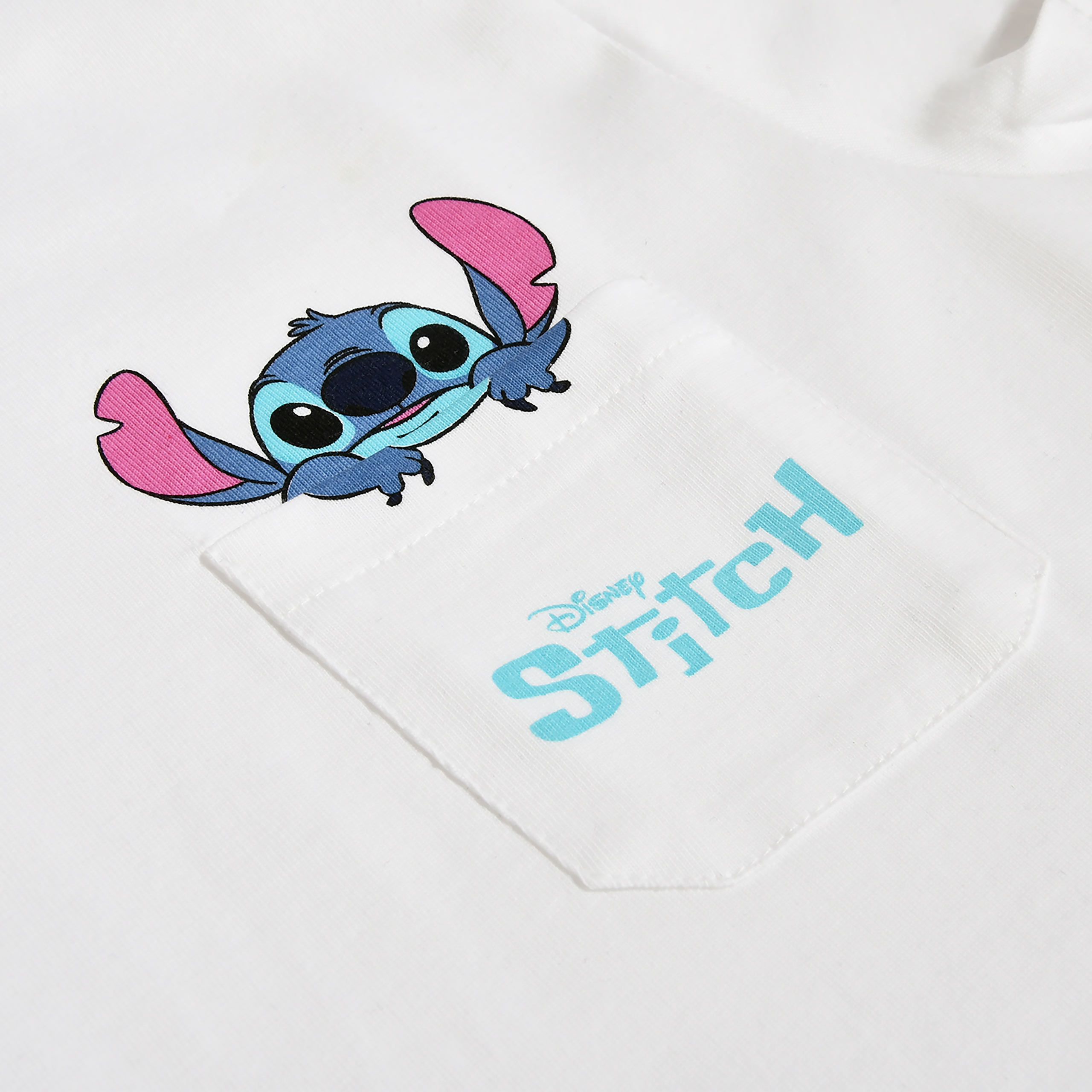 T-shirt de poche Stitch blanc - Lilo & Stitch