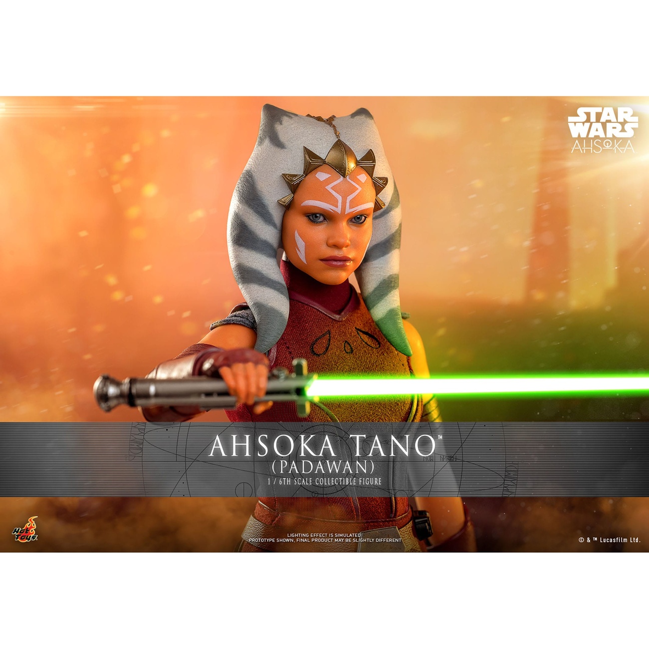 Star Wars: Ahsoka Figura de acción 1/6 Ahsoka Tano (Padawan) 27 cm
