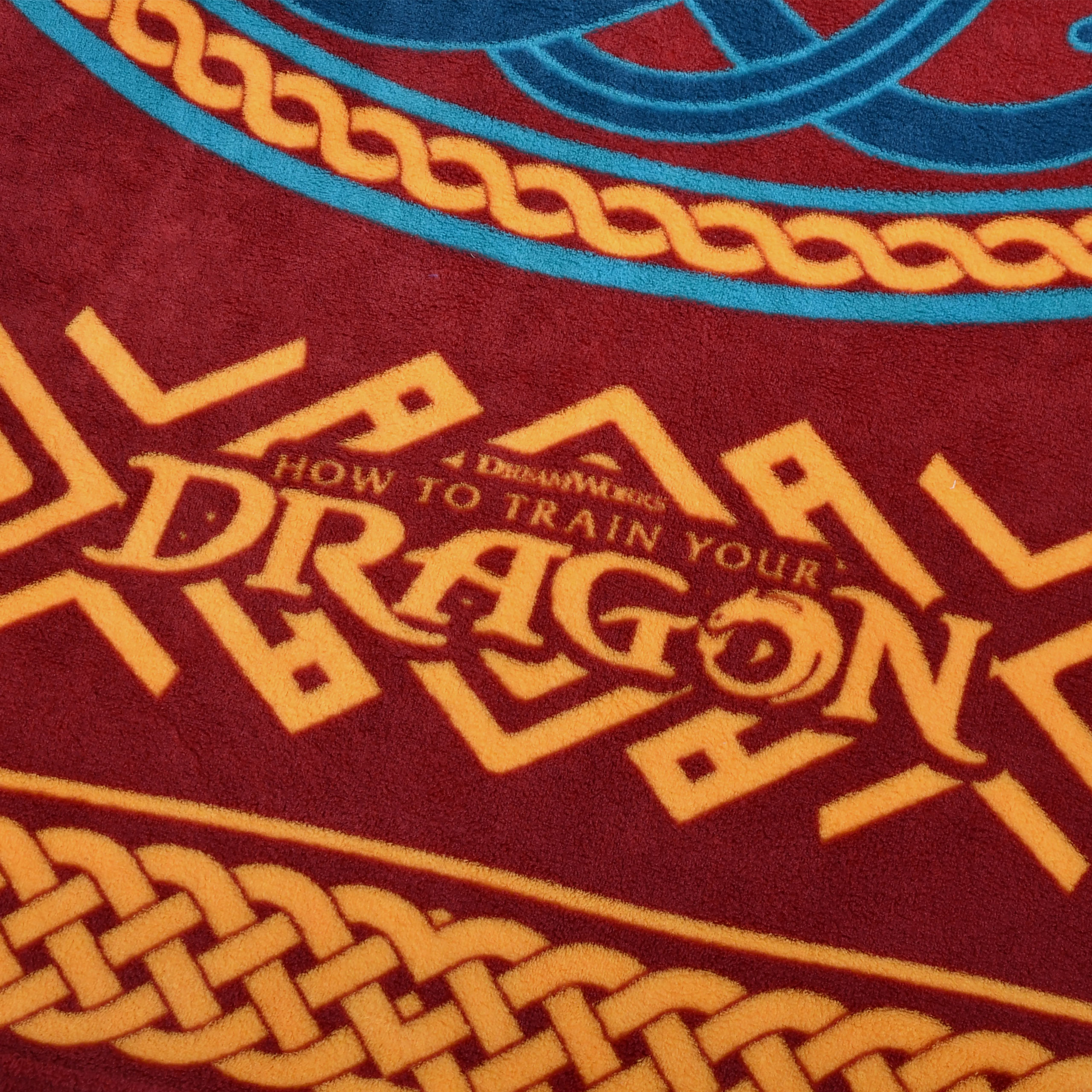 Cómo entrenar a tu dragón - Manta de forro polar con adorno