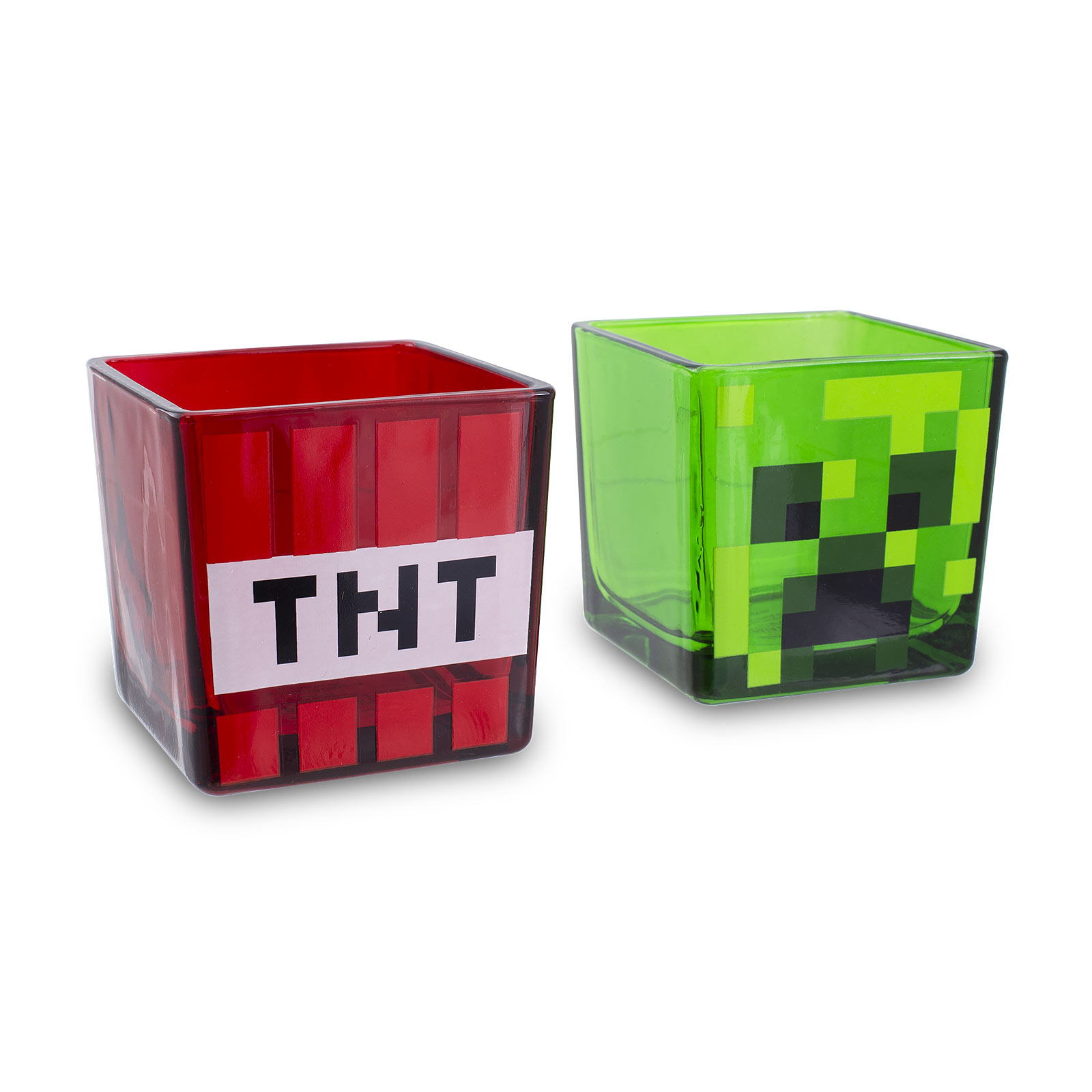 Minecraft - Creeper and TNT Glasses 2-piece Set