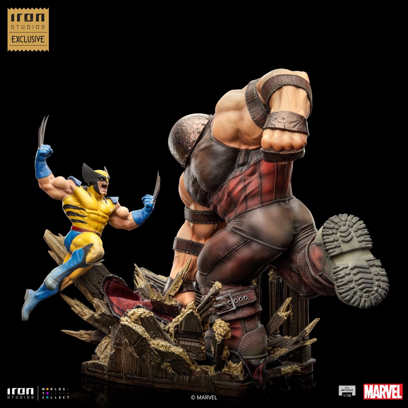 Marvel BDS Art Scale Figura 1/10 Wolverine vs Juggernaut heo EU Exclusive 30 cm
