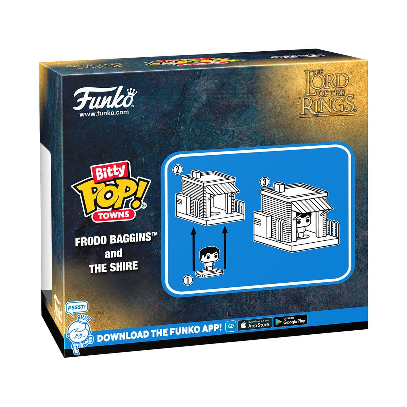 Herr der Ringe Bitty POP! Town Vinyl Figur Frodo at Shire