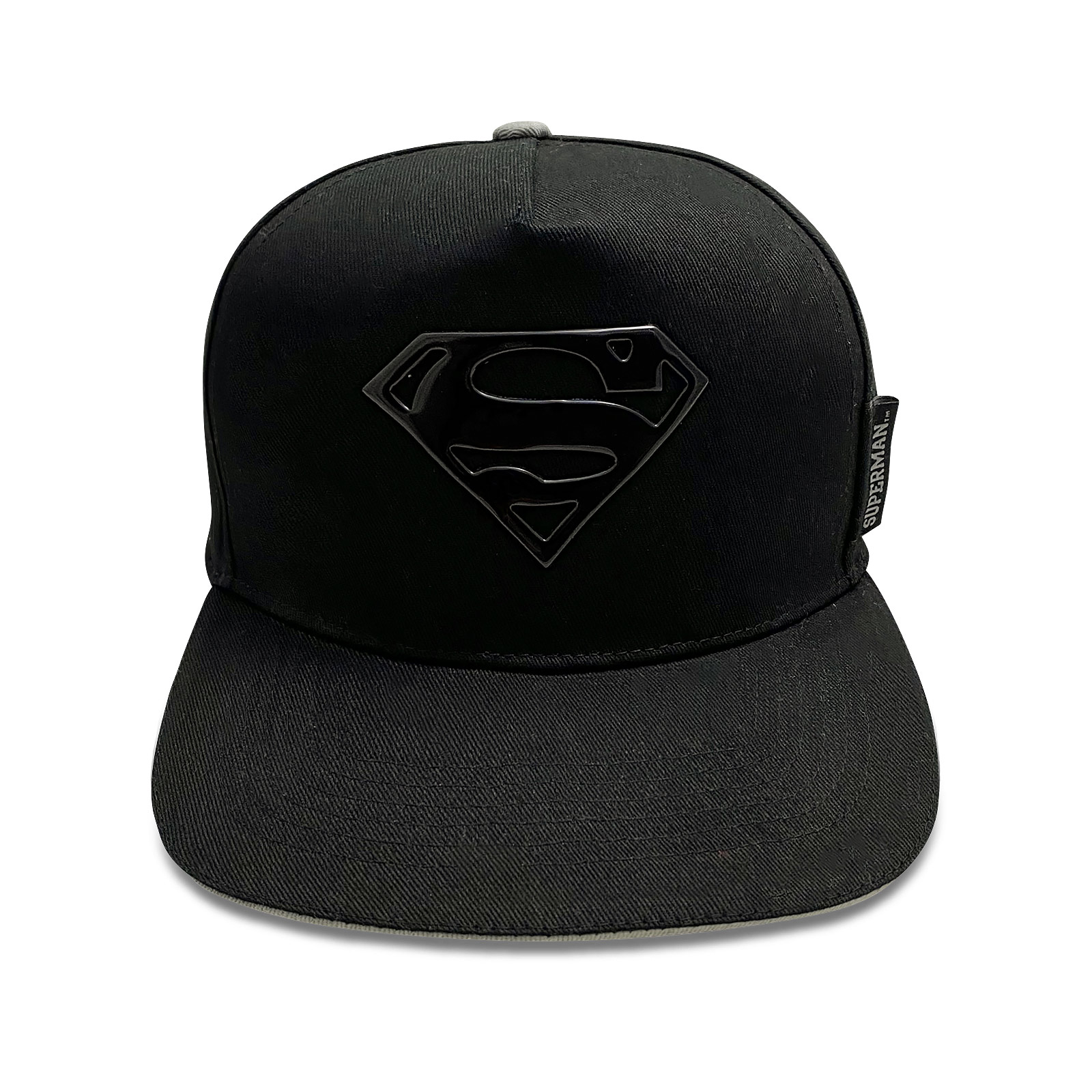 Superman - Vinyl Logo Snapback Cap Zwart