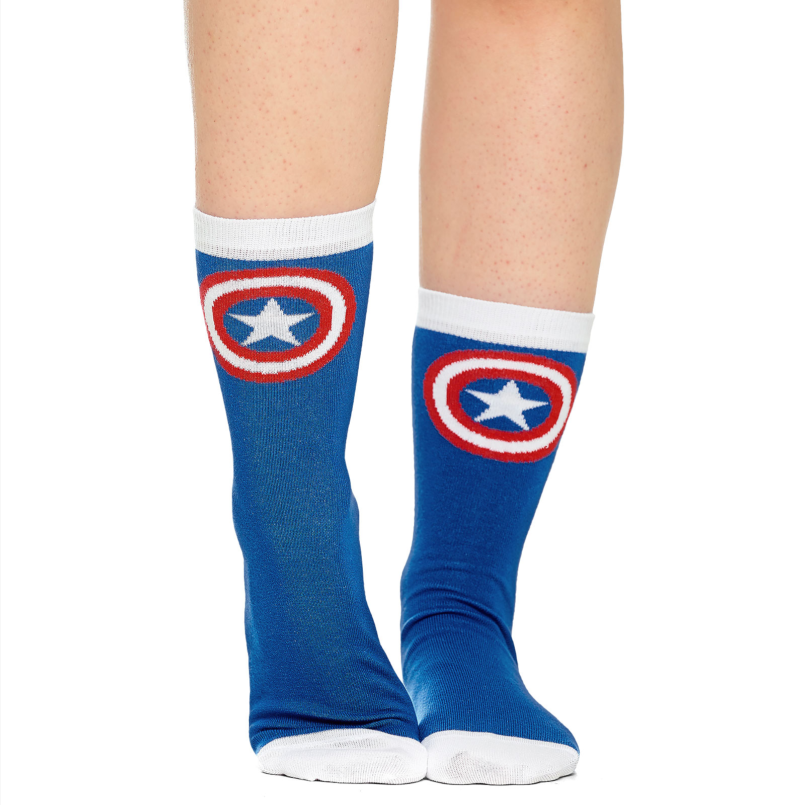 Captain America - Ensemble de 2 paires de chaussettes avec logo Shield
