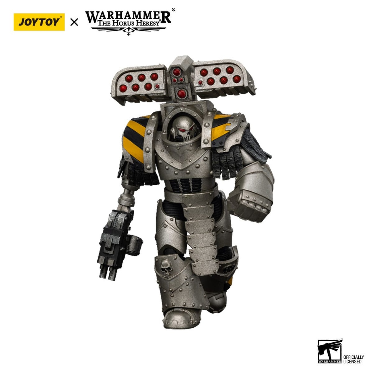 Warhammer The Horus Heresy actiefiguur 1/18 Iron Warriors Tyrant Siege Master Terminator met raketwerper 14 cm