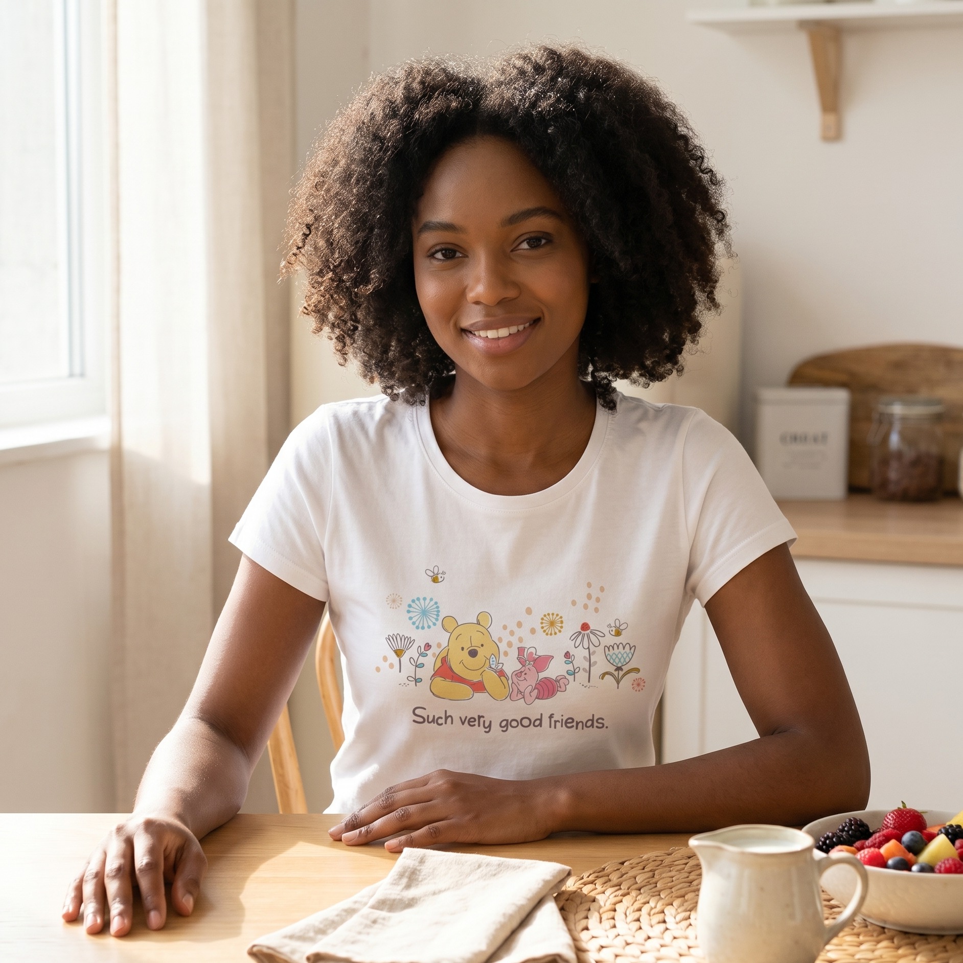 Winnie l’Ourson - Good Friends T-shirt femme blanc