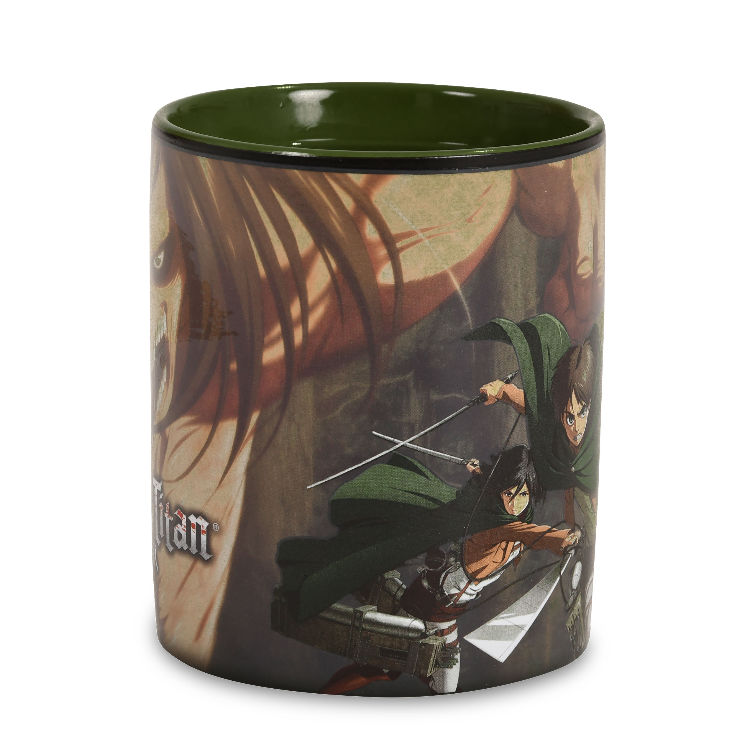 Attack on Titan - Eren & Titan Taza de efecto térmico