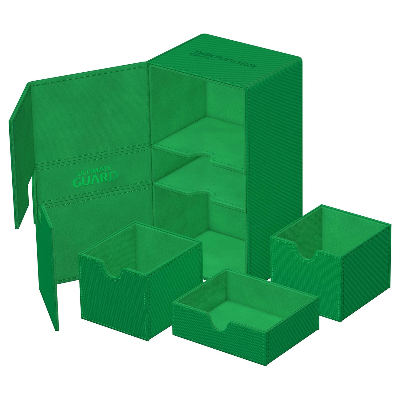 Ultimate Guard Twin Flip'n'Tray 200+ Xenoskin - Groen