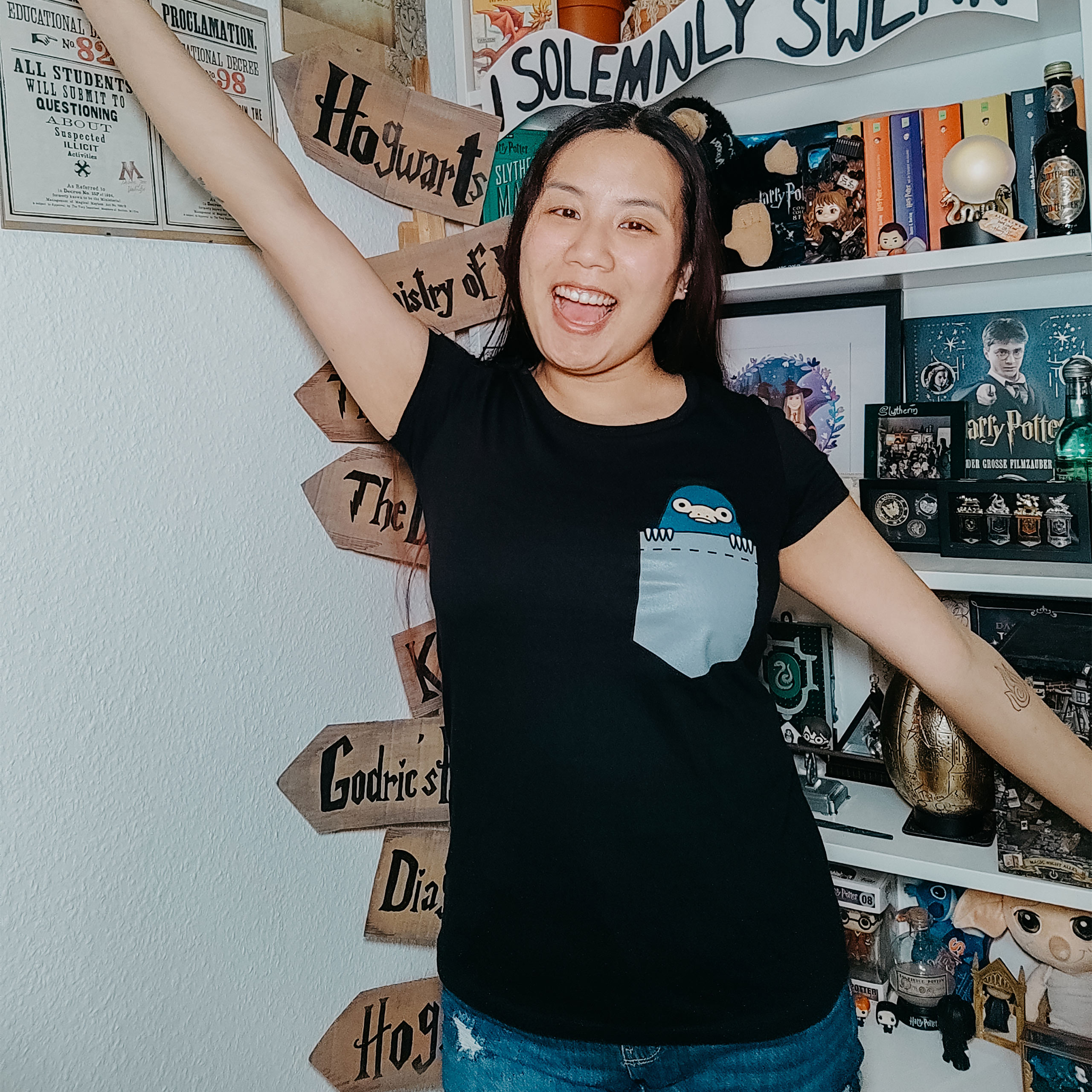 Zak Niffler - Fantastische Beesten Dames T-shirt Zwart