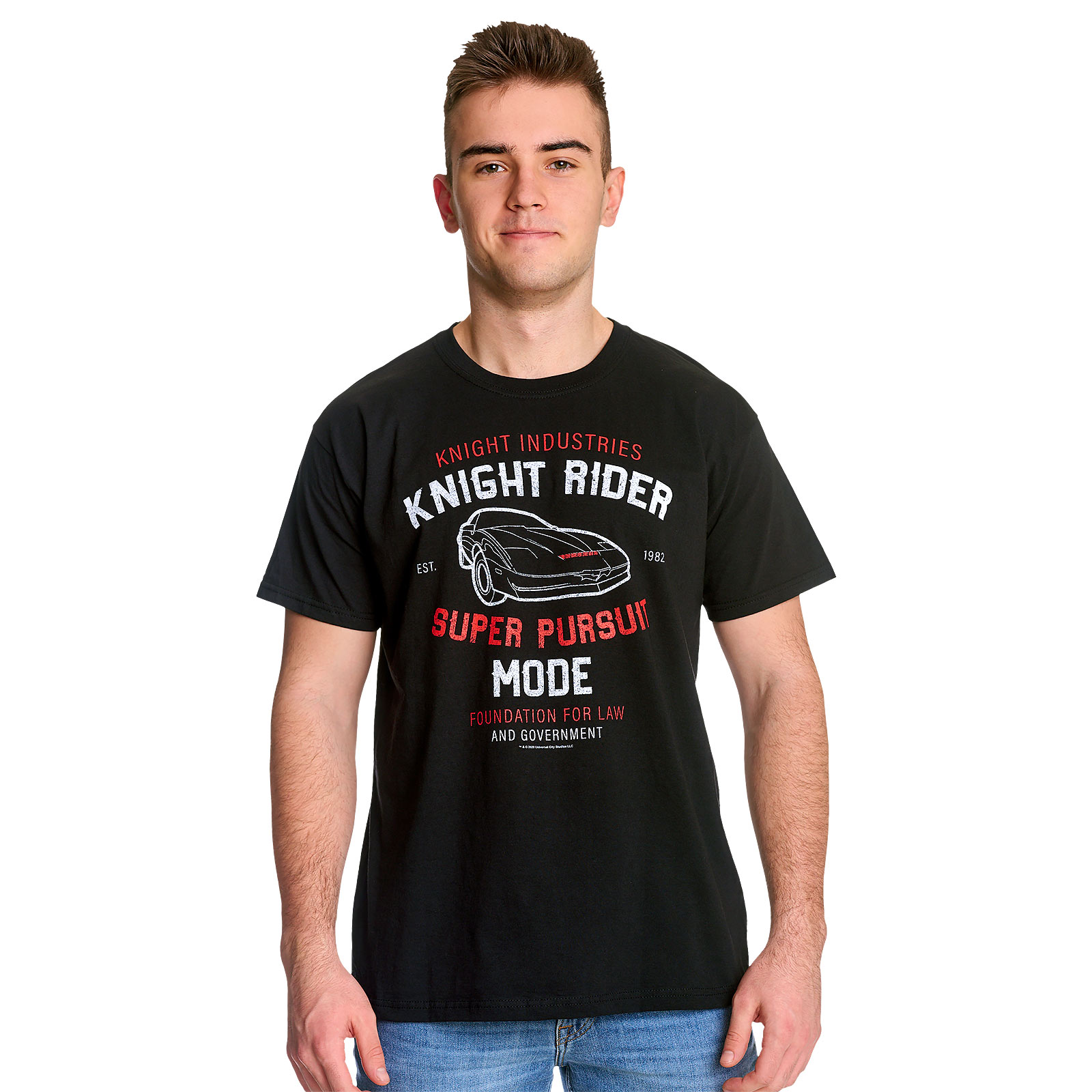 Knight Rider - K.I.T.T. Super Pursuit Mode T-Shirt schwarz