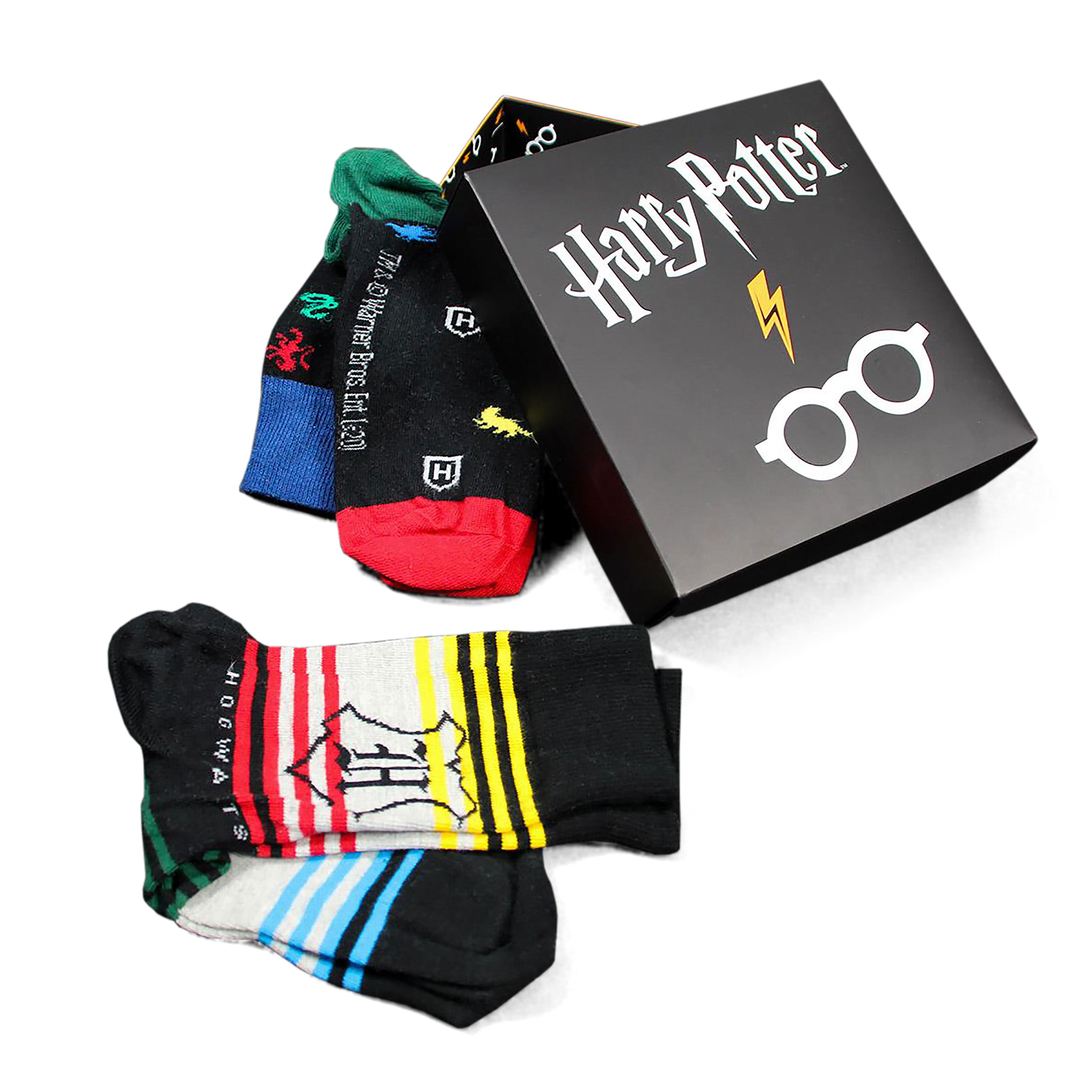 Harry Potter - Brille und Blitz Socken 3er Set in Geschenkbox