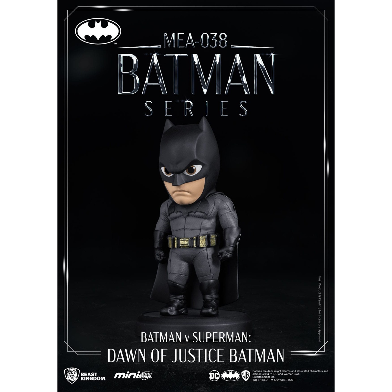 DC Comics Mini Egg Attack Figur Batman v Superman: Dawn of Justice Batman 8 cm