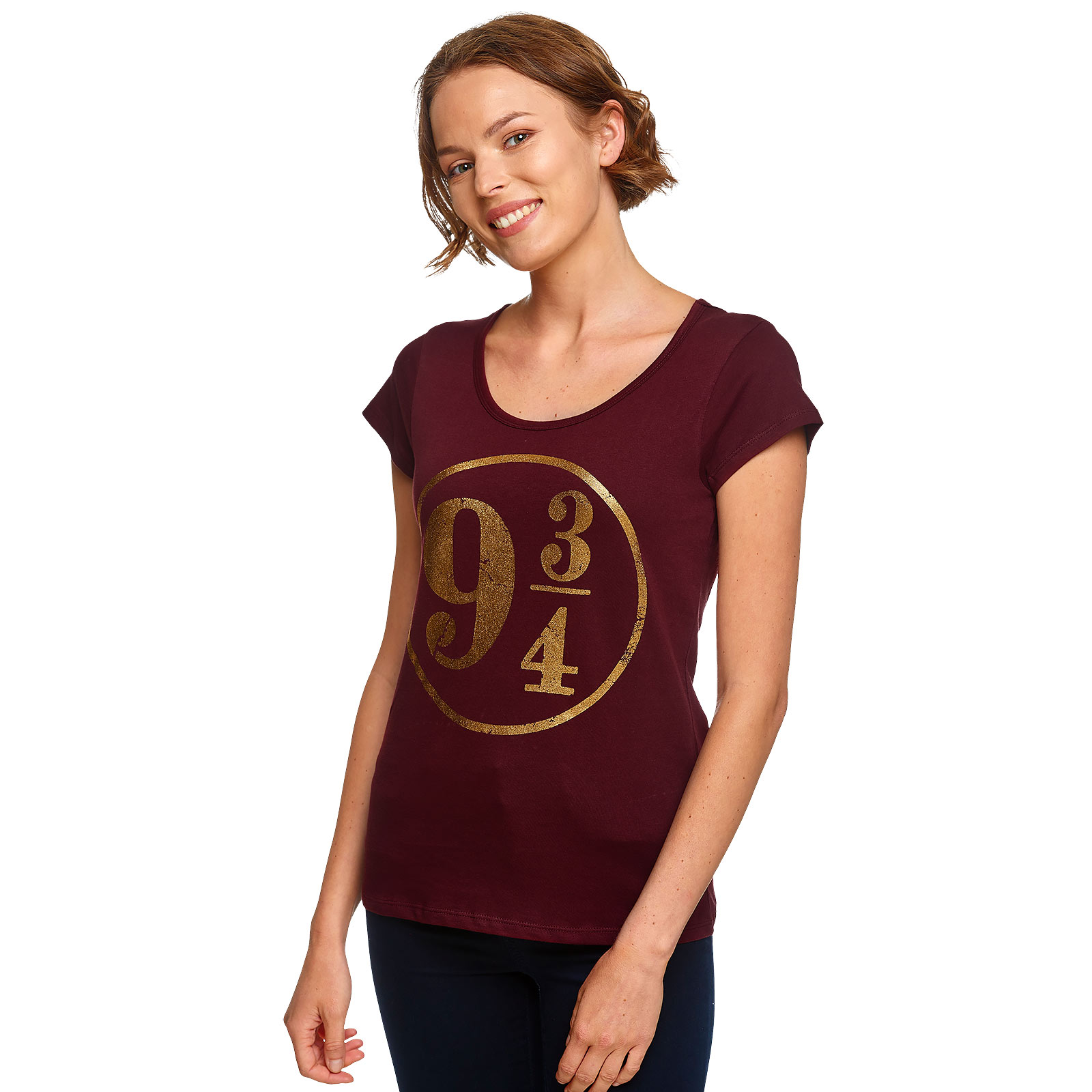Harry Potter - Perron 9 3/4 Dames T-shirt Rood