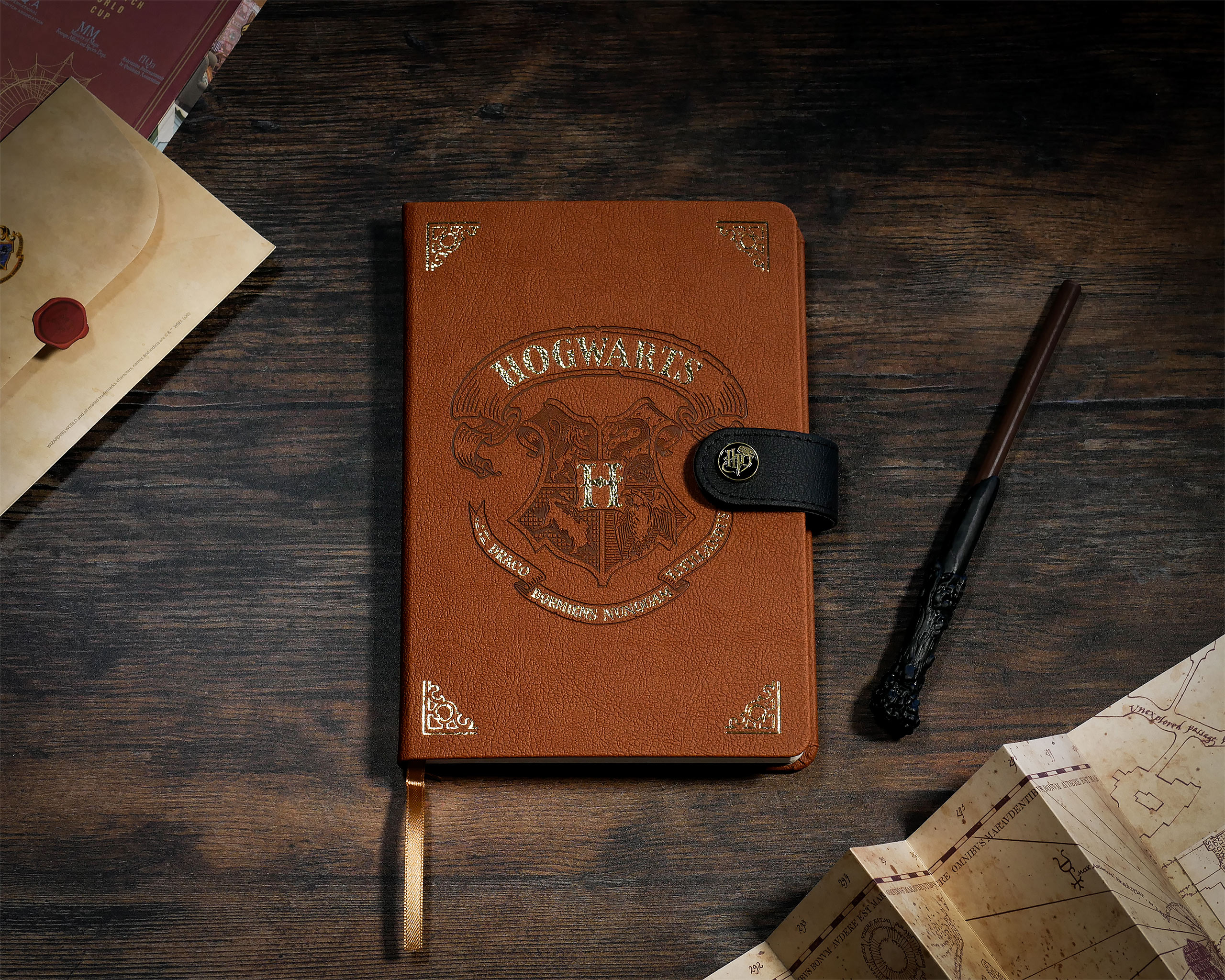 Harry Potter - Hogwarts Notitieboek met Toverstaf Pen A5