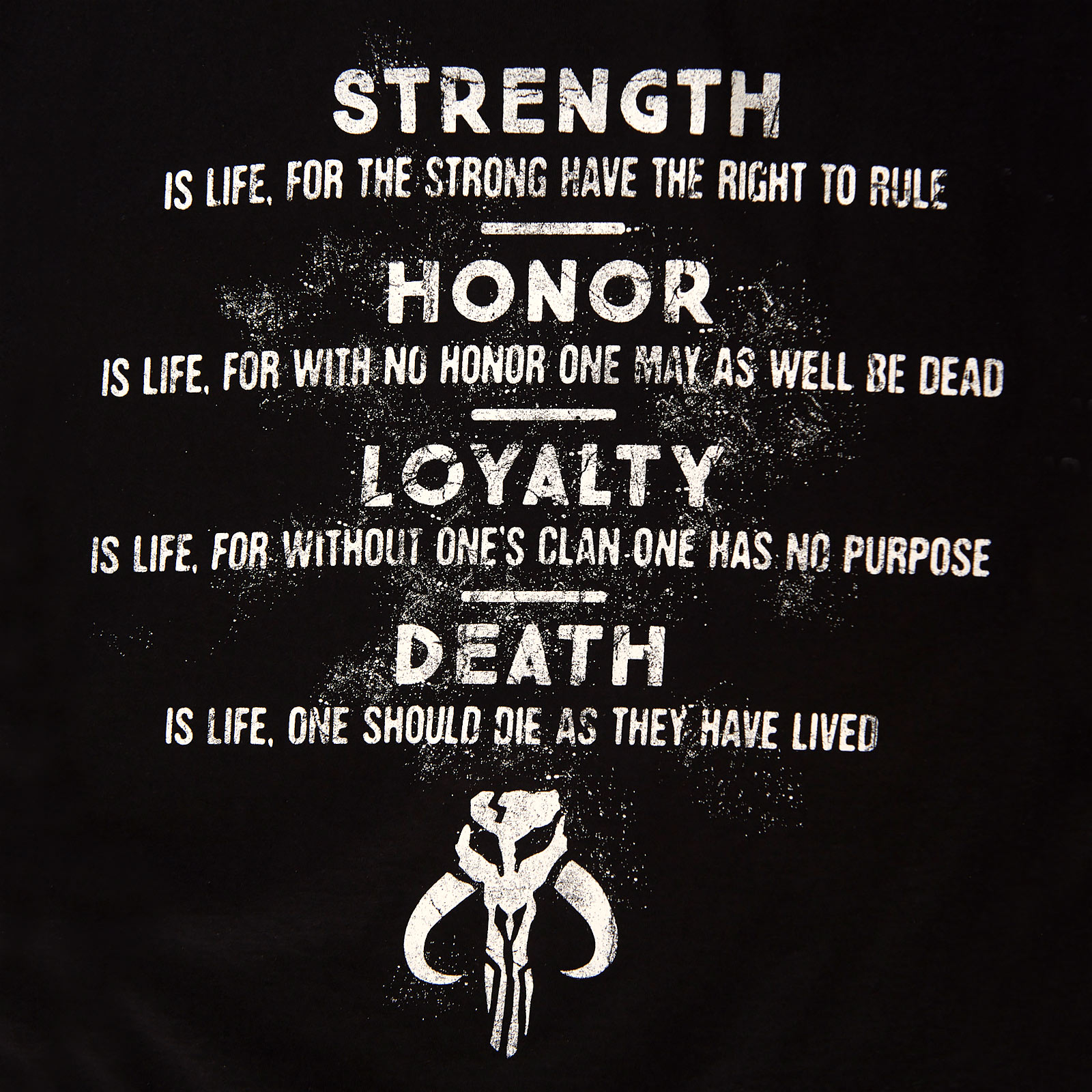 Code of Honor T-shirt zwart - Star Wars The Mandalorian