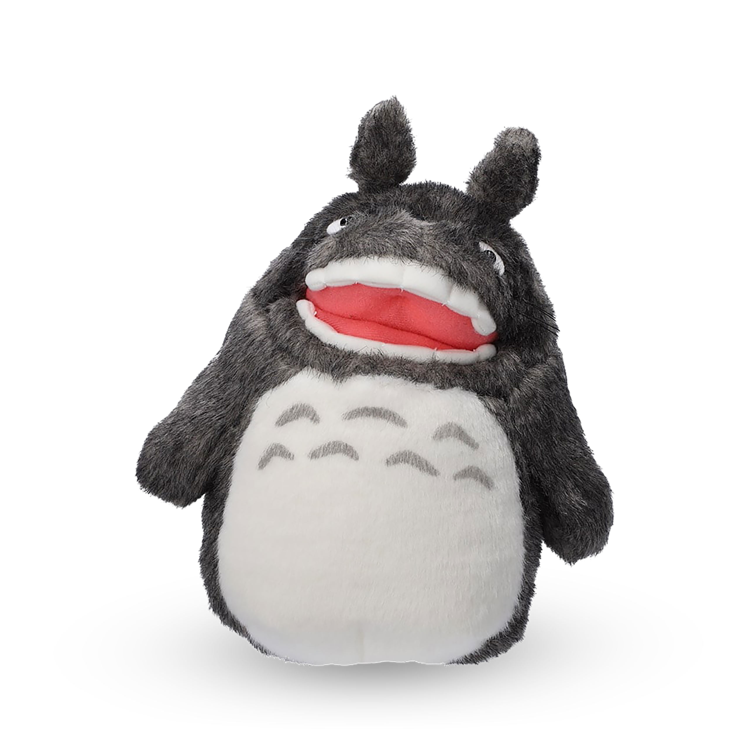 Figura di peluche Totoro felice grigio