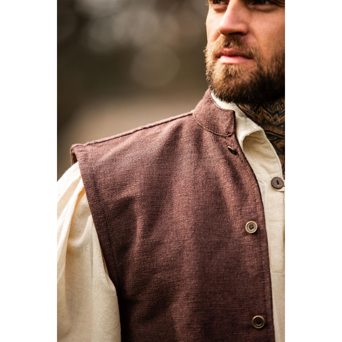 Middeleeuws vest Irvin bruin
