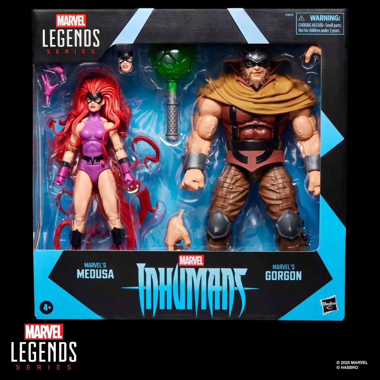 Inhumans Marvel Legends 2-pack actionfigurer – Marvel's Medusa & Marvel's Gorgon 15 cm