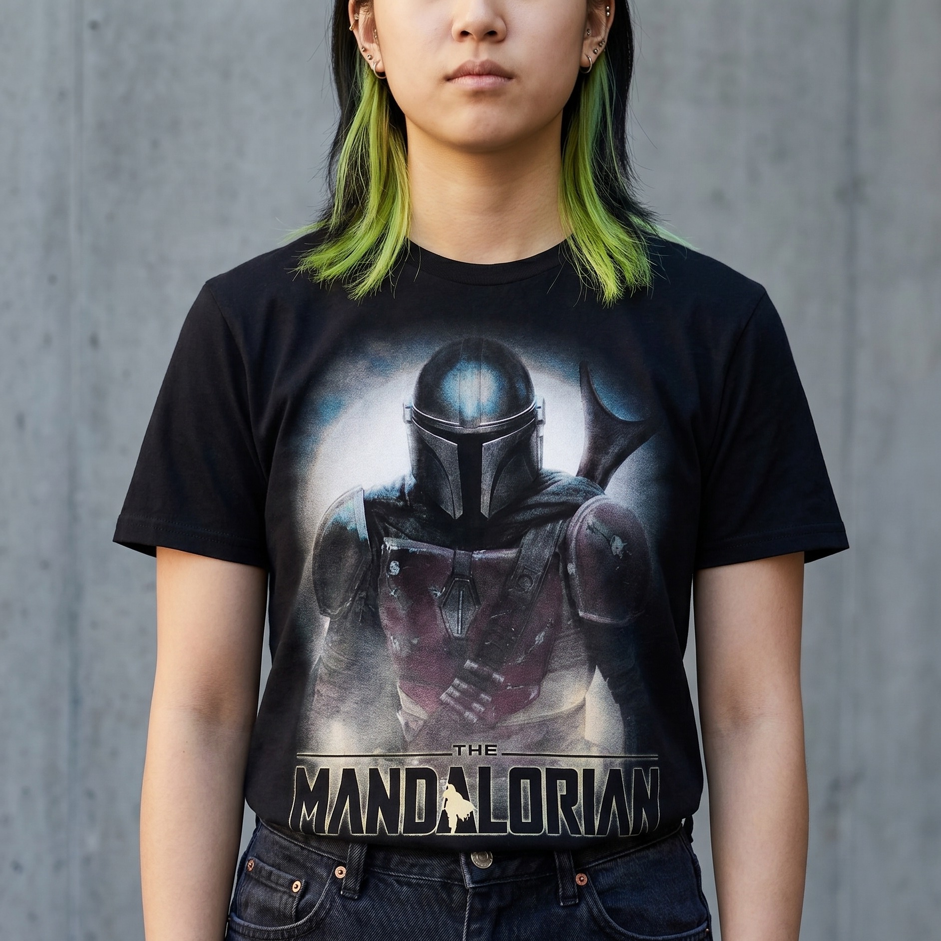 The Mandalorian Fighter T-Shirt black - Star Wars