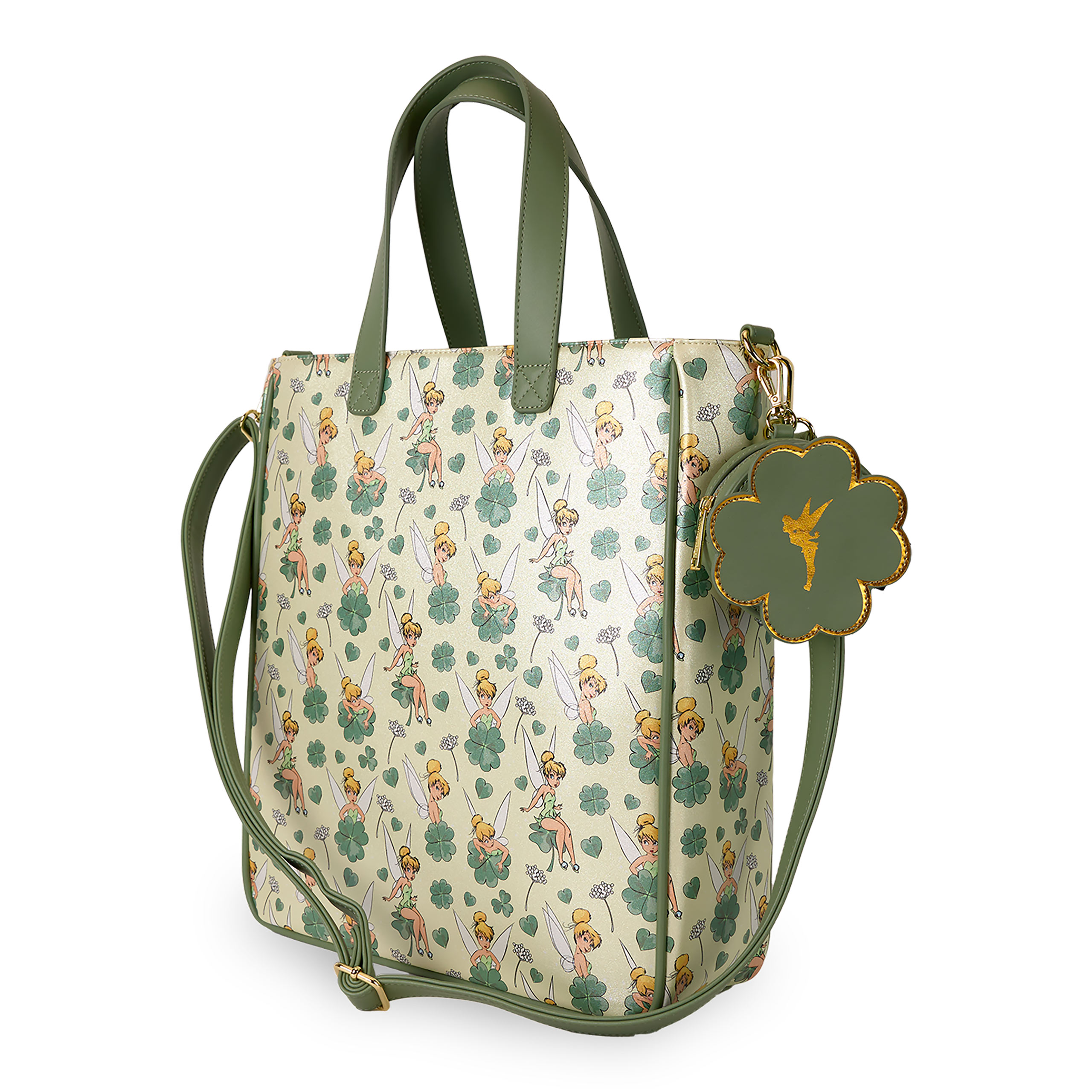 Tinkerbell - Bolso de mano con monedero de trébol