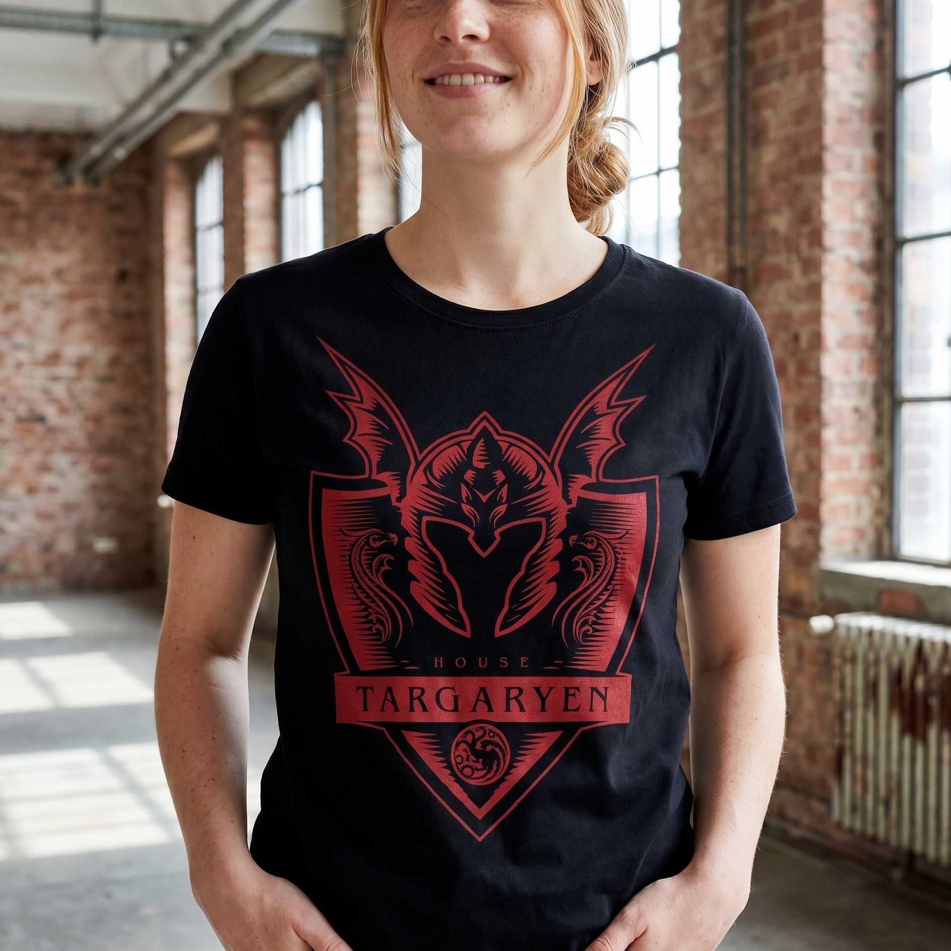 Targaryen T-Shirt zwart - Huis van de Draak