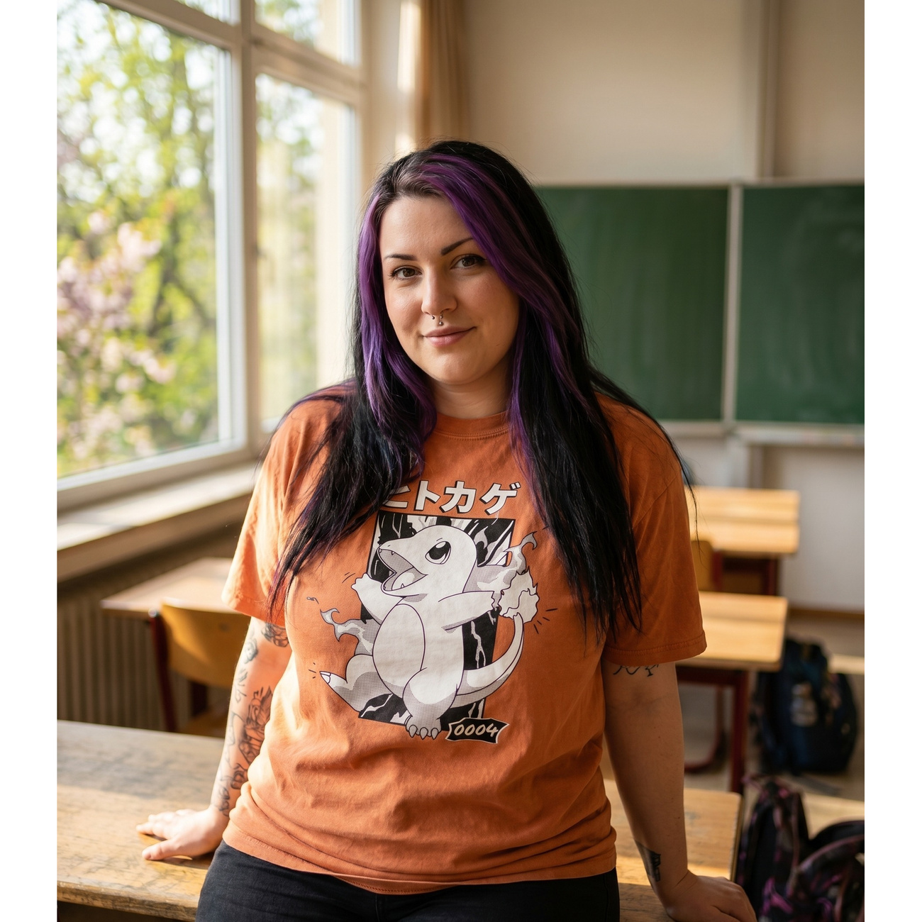 Pokémon - Charmander Katakana Vintage T-shirt
