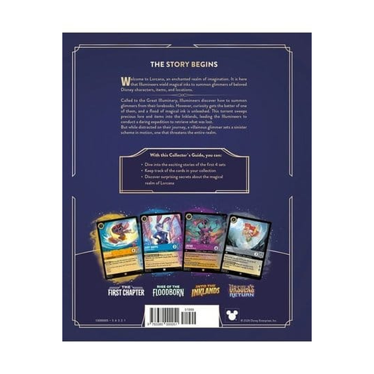 Disney Lorcana JCC Libro Guía oficial del coleccionista: Sets 1-4 *Versión en inglés*