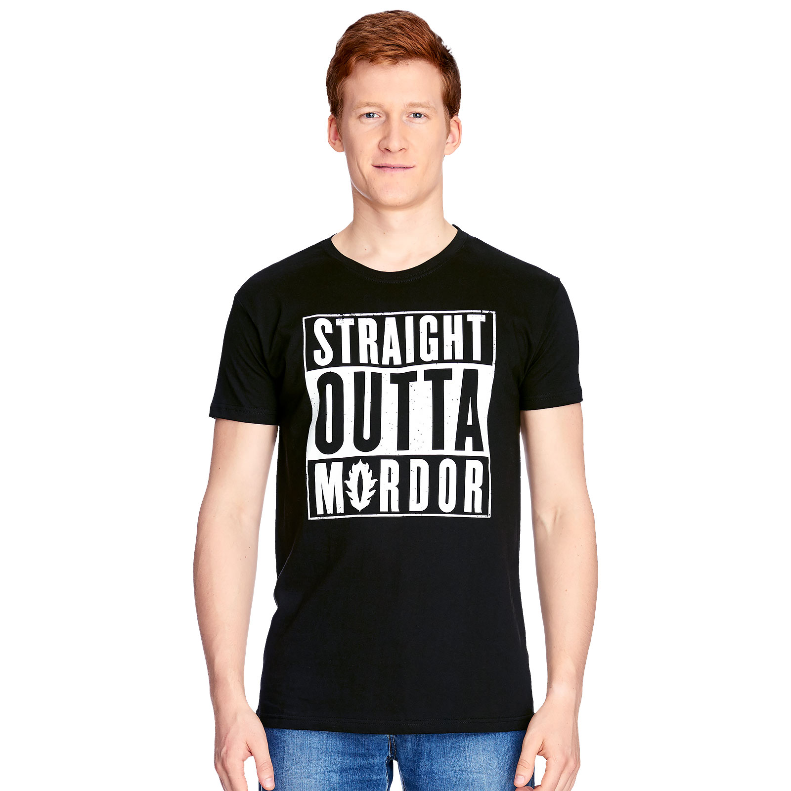 Straight Outta Mordor - Zwart T-shirt