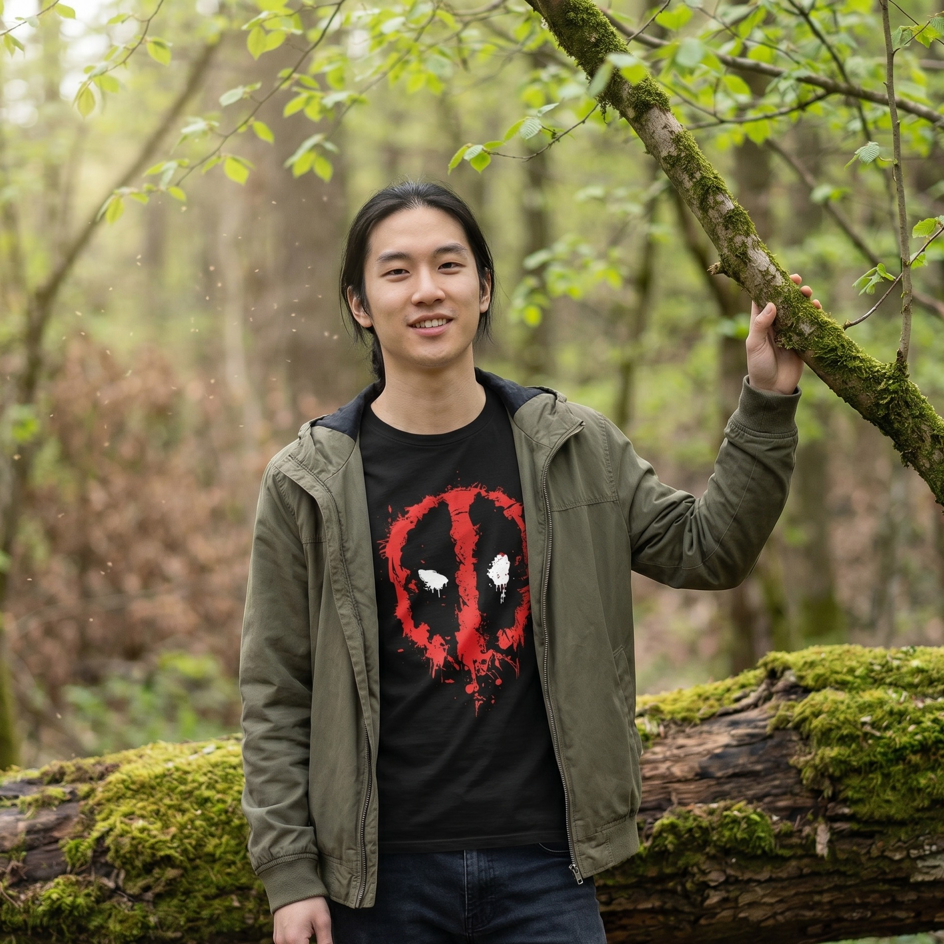 Deadpool - T-shirt Splatter noir