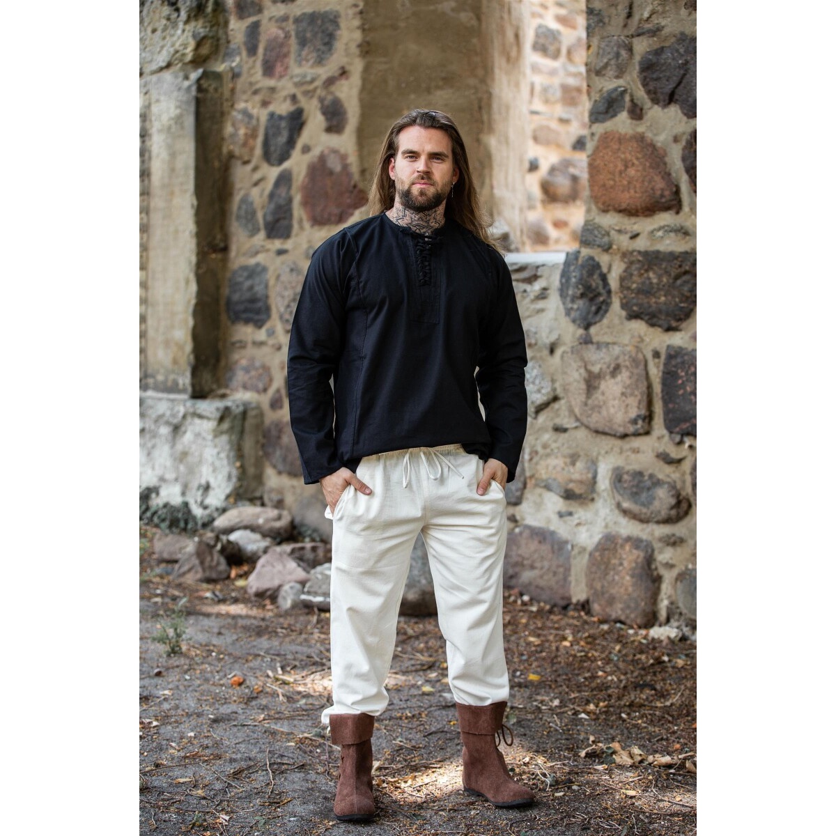 Medieval Peasant Shirt Felix black