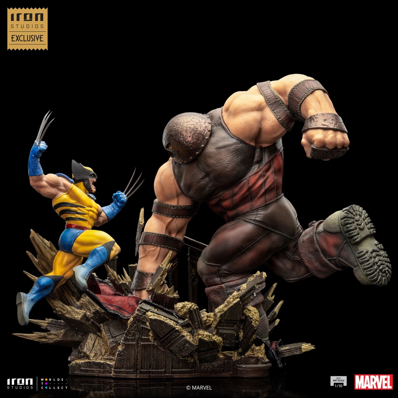 Marvel BDS Art Scale Figura 1/10 Wolverine vs Juggernaut heo EU Exclusive 30 cm