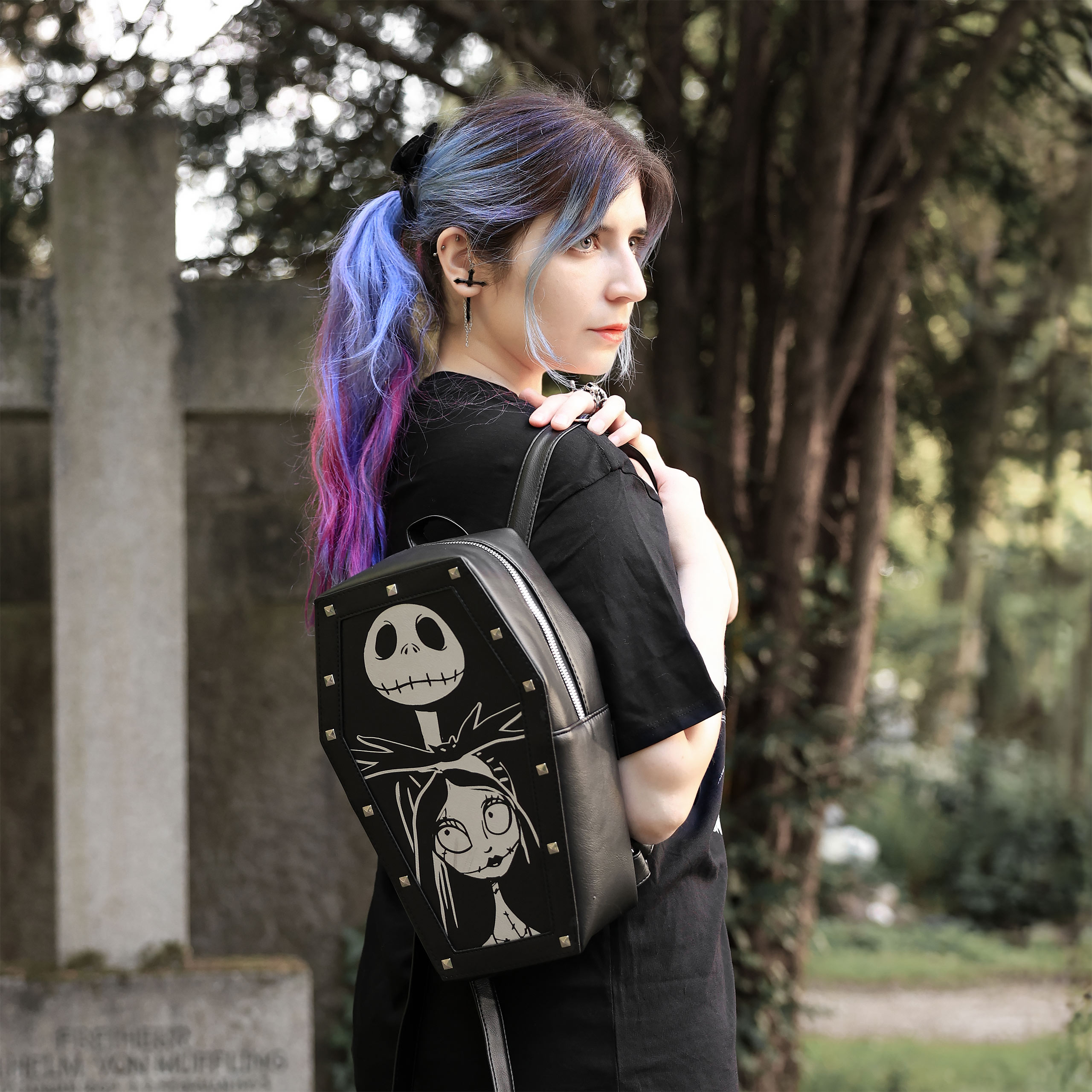 Nightmare Before Christmas - Jack & Sally Backpack Black